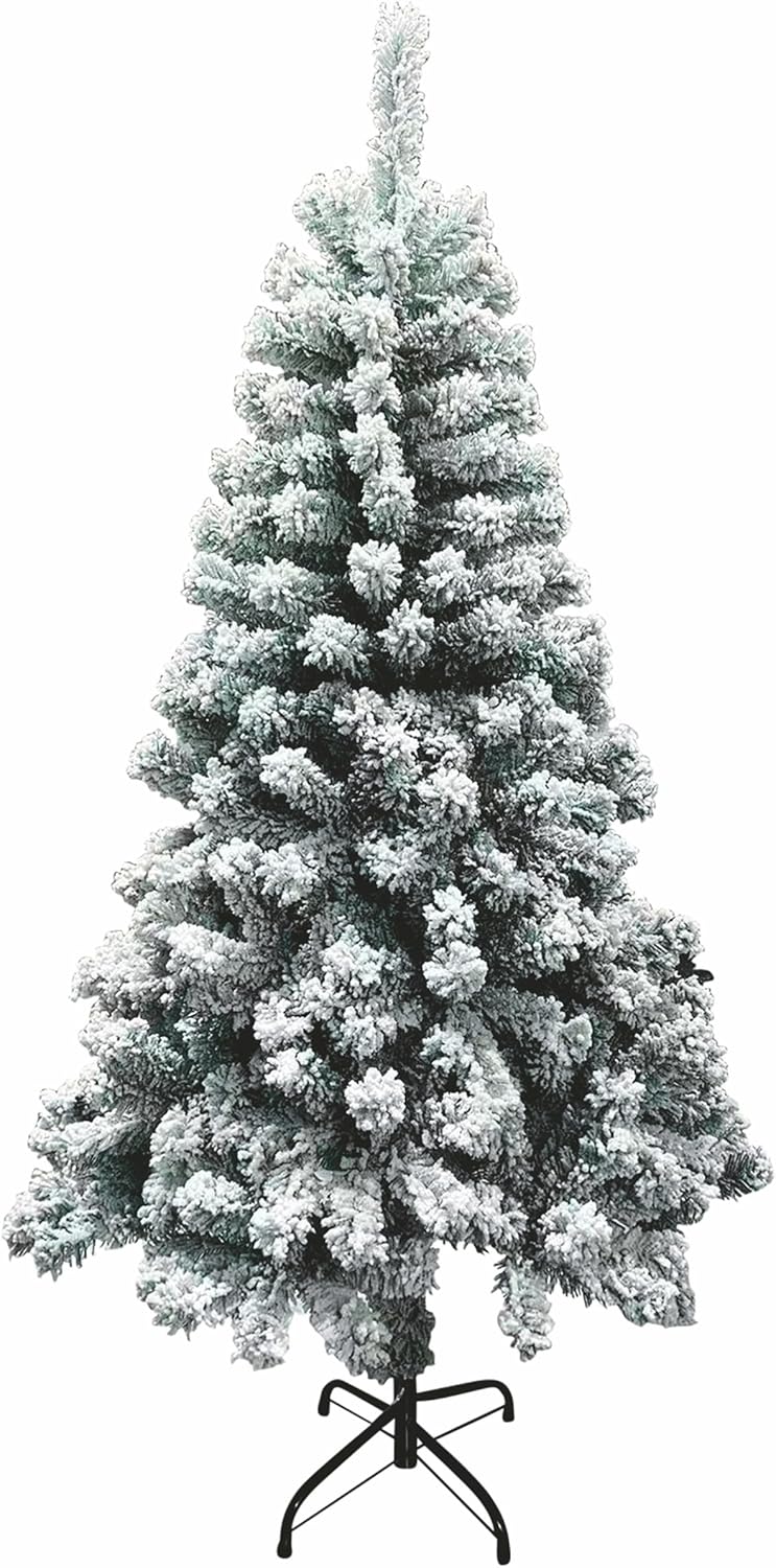 New Sestriere Santa's House Árvore de Natal com neve, 450 ramos, 150 cm de altura