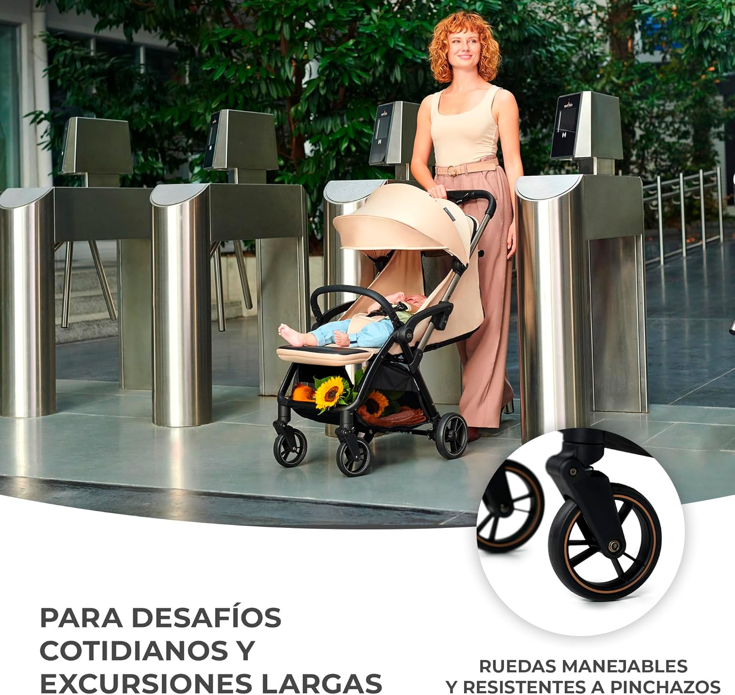 Kinderkraft APINO Cadeira de passeio para bebé, carrinho, carrinho de bebé, carro FOLDING, dobrável automático, posição reclinada, posição deitada, leve, 7,5 g, impermeável, carga máxima 24 kg, preto