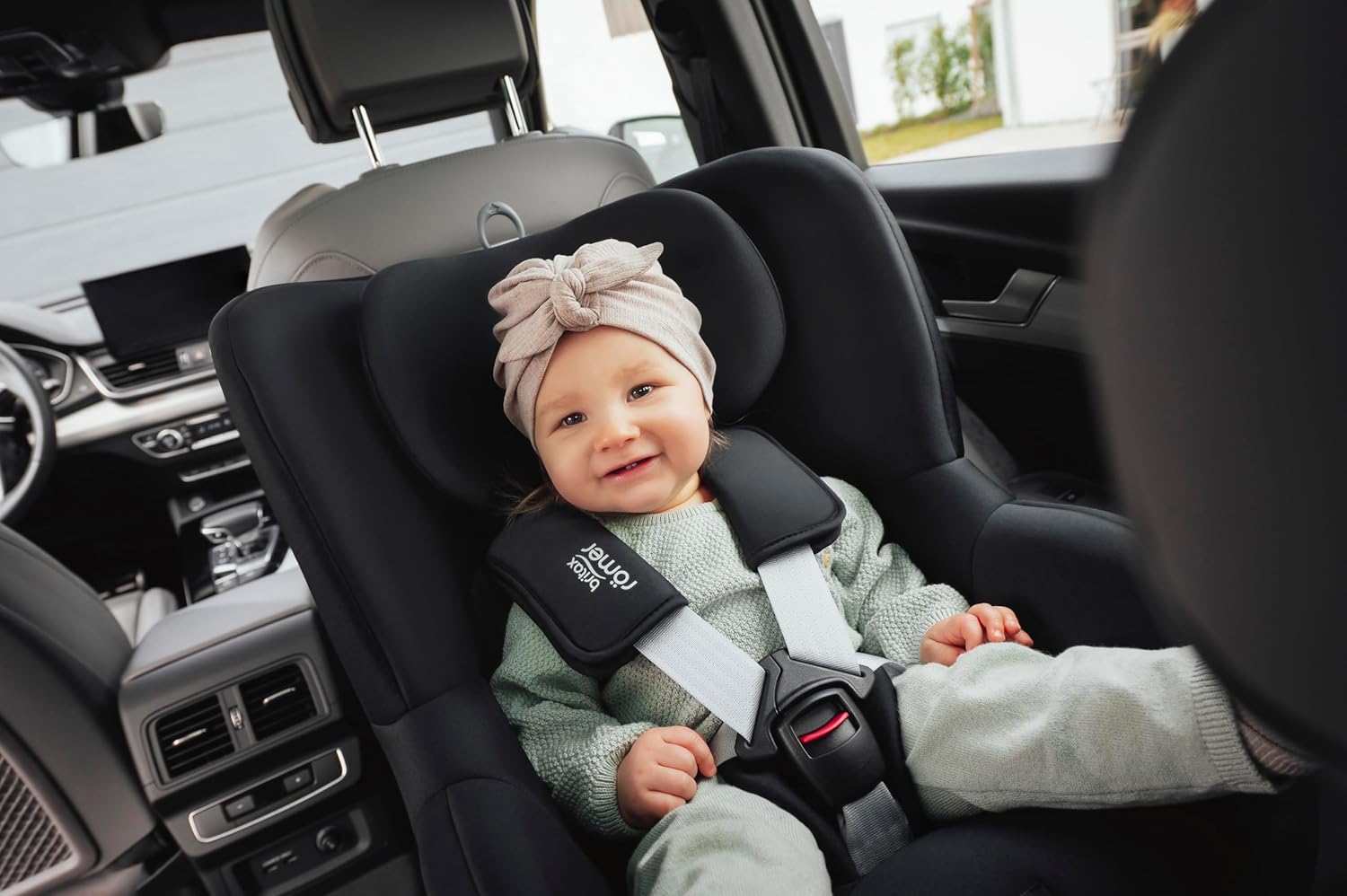 BRITAX RÖMER Silla de coche DUALFIX PLUS Giro de 360°, con reductor para recién nacidos y ISOFIX, niños de 40-105 cm (i-Size), de nacimiento hasta los 4 años, Night Blue