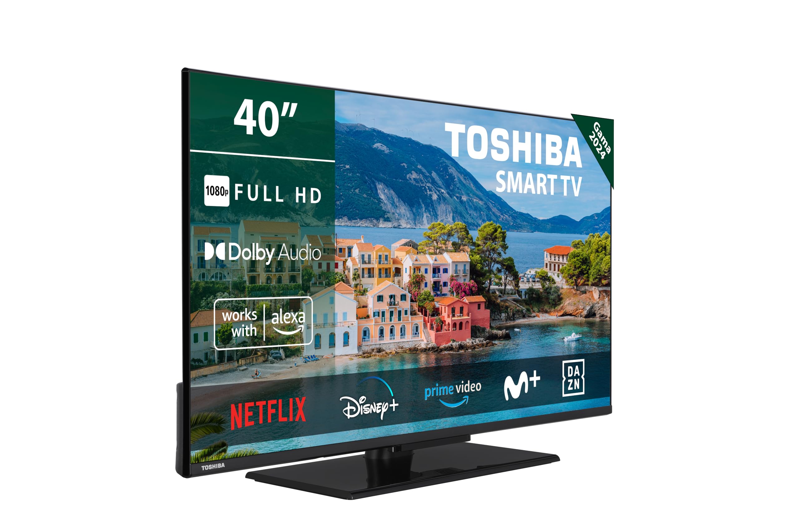 TOSHIBA 50UV2363DG Smart TV 4K UHD de 50", sin Marcos, con HDR10, Dolby Audio, Compatible con Asistente de Voz Alexa y Google