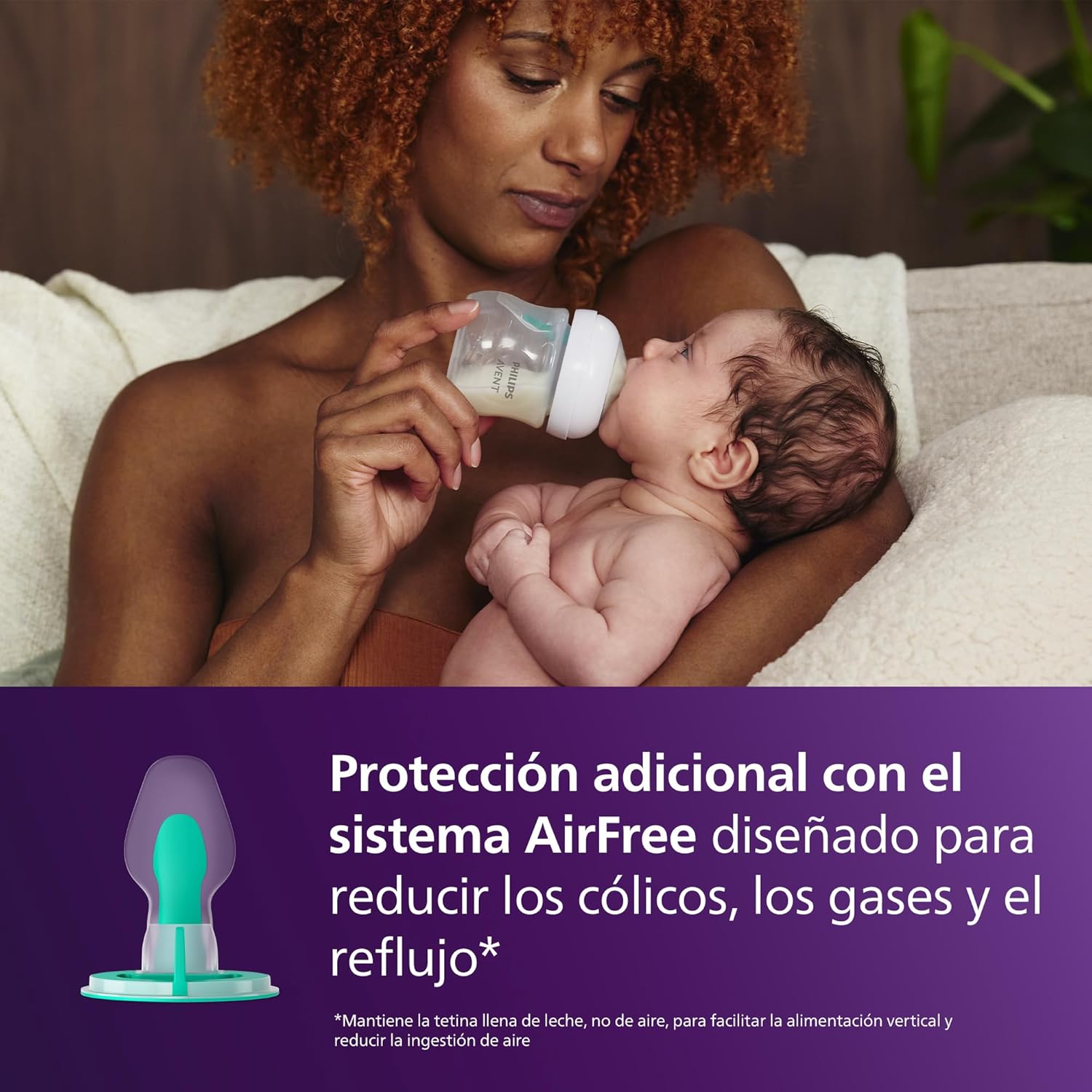 Philips Avent Set de presente para recém-nascidos: 4 biberões com sistema AirFree, chupeta ultra macia e escova, 0-12 meses (modelo SCD657/11)