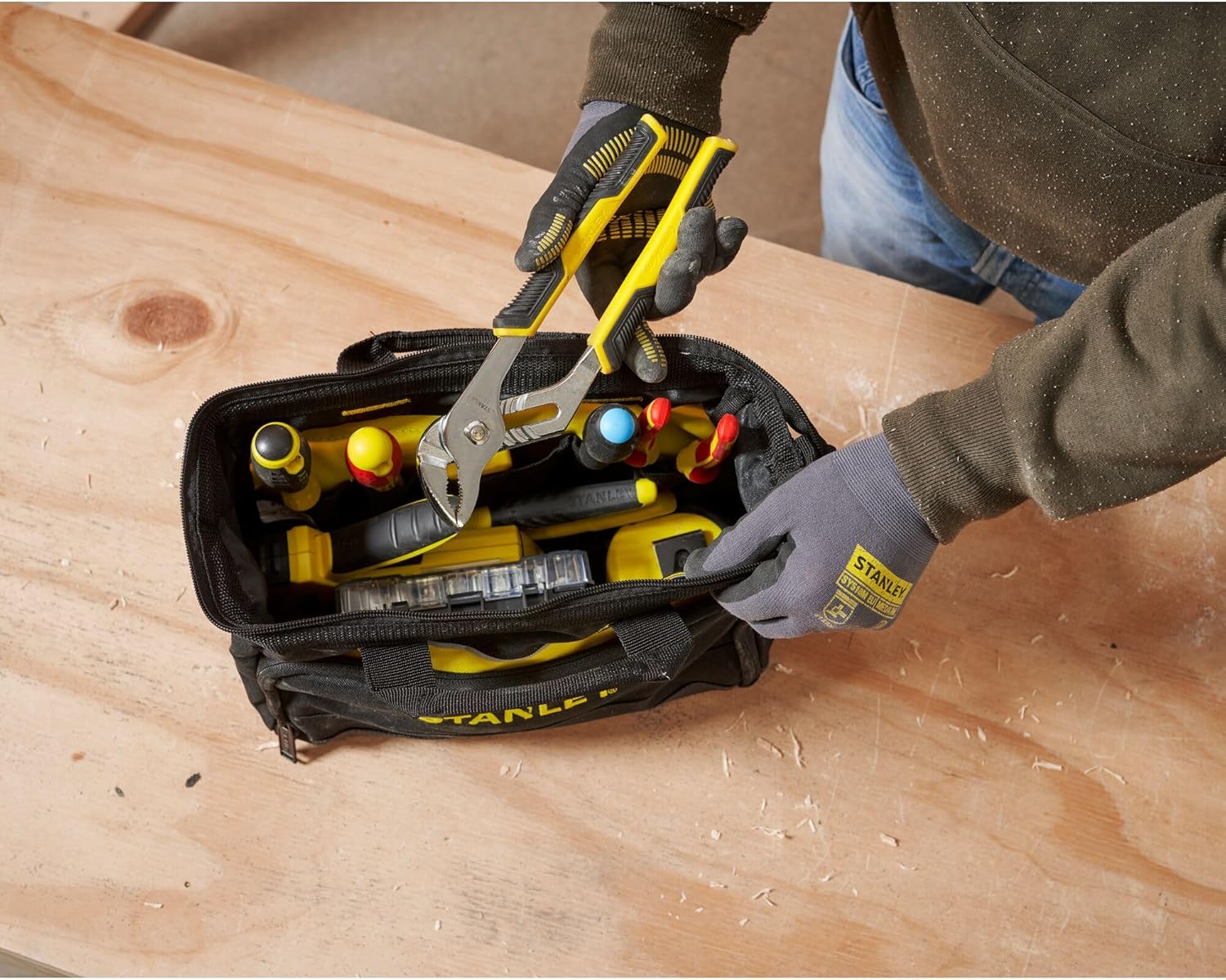 STANLEY 1-93-330 Bolsa para ferramentas, 30 x 25 x 13 cm, modelos variados, 1 unidade