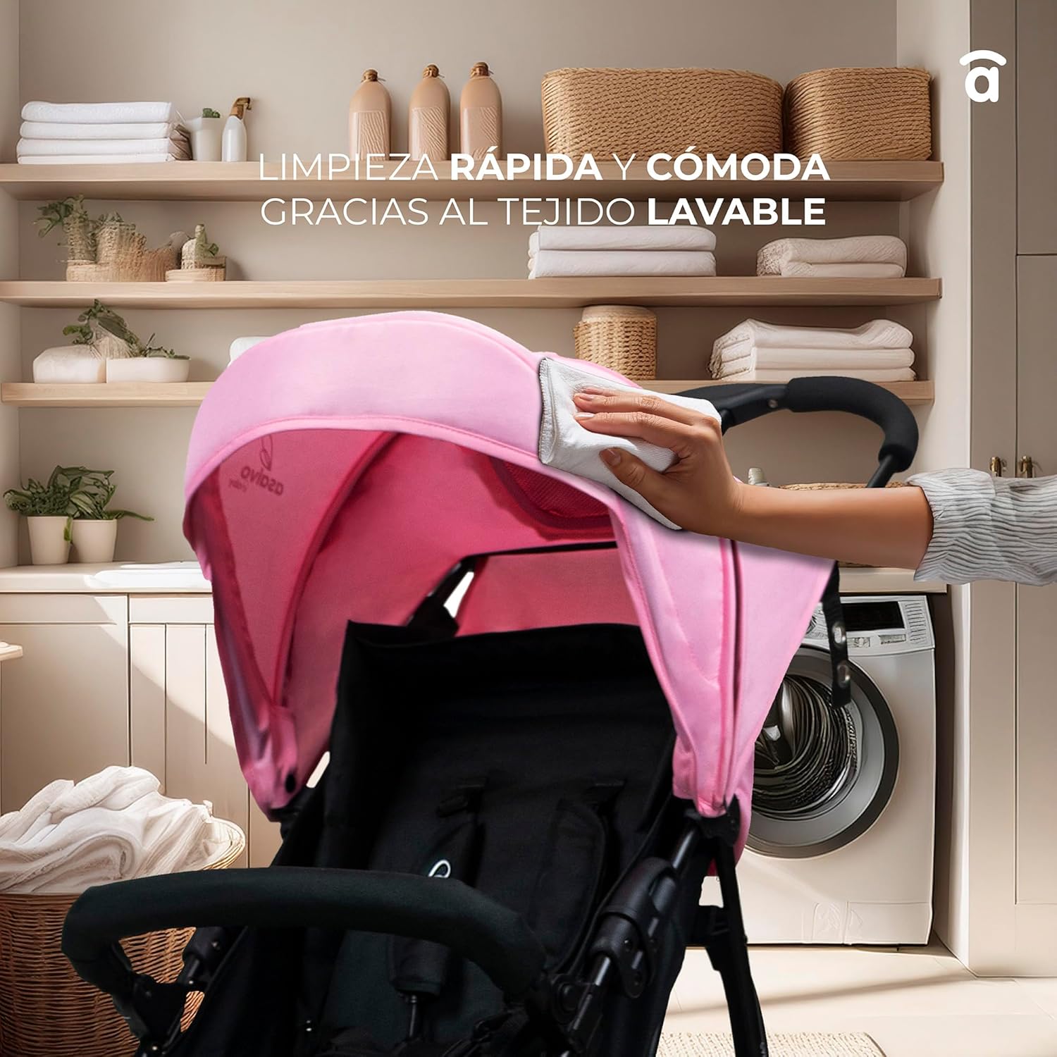 Asalvo CÁDIZ Cadeira de passeio ultra-leve, reclinável, capapta SPF50, arnês de 5 pontos, de 6 meses a 17 kg, cor petróleo
