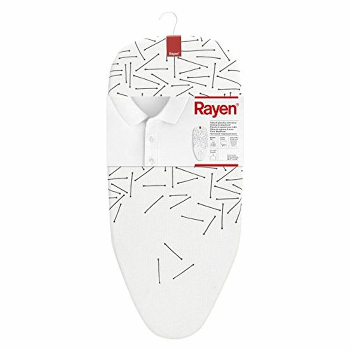 Tábua de Engomar Rayen 6036 Metal 73 x 31 cm