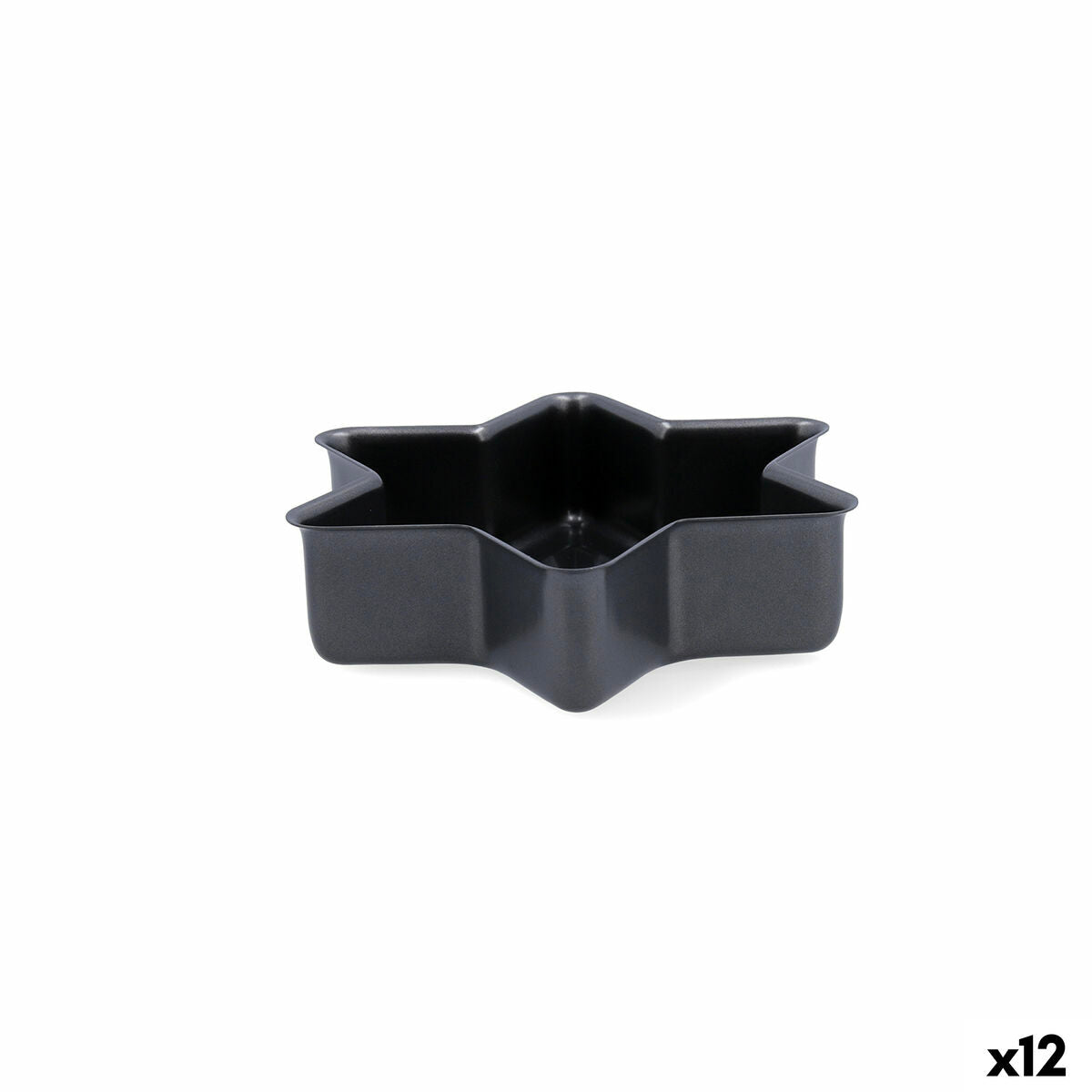 Molde de Bolos Quid Sweet Grey Cinzento Metal 21 x 5 cm (12 Unidades)