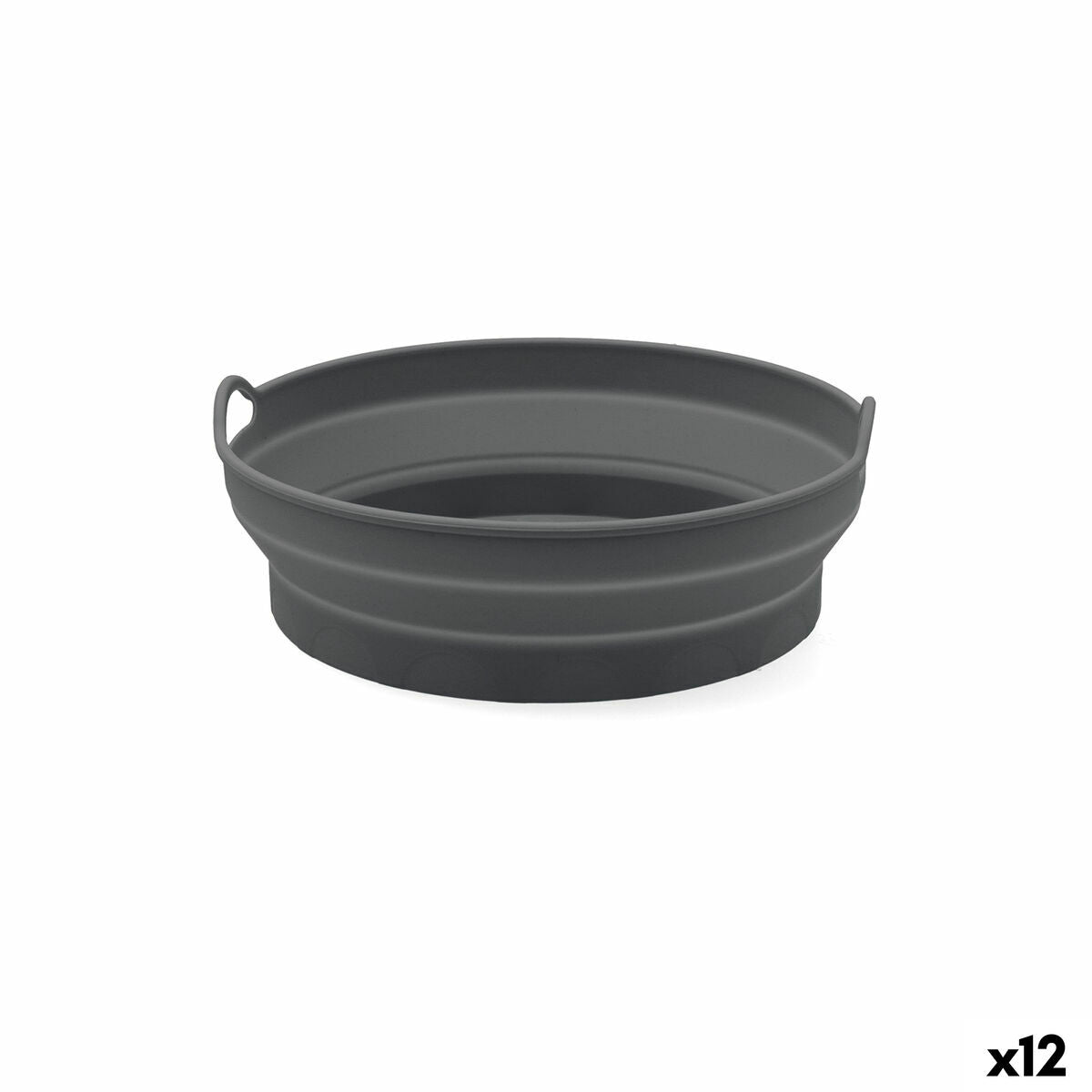 Cesto de Silicone Dobrável para Fritadeiras de Ar Quid Naturalia 20 x 20 x 7 cm (12 Unidades)