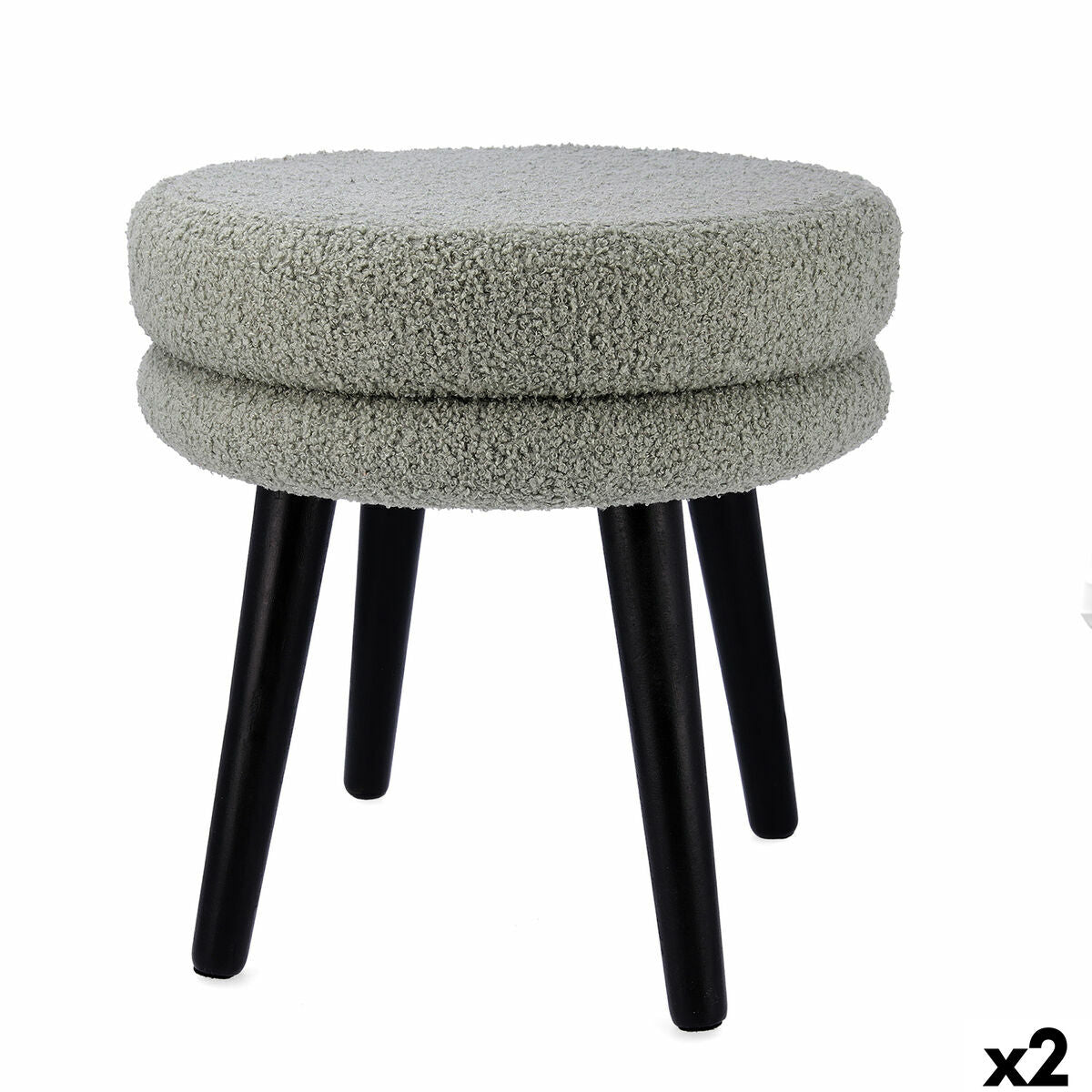 Banqueta Vinthera Moa Madeira 39 x 39 x 39,5 cm (2 Unidades)