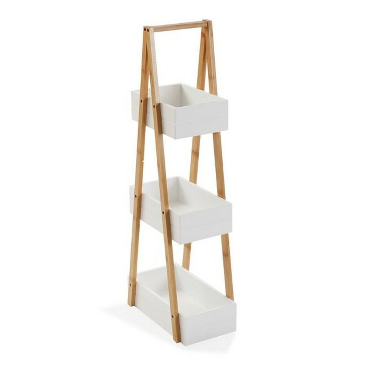 Prateleira de Casa de Banho Versa Bambu Madeira MDF Madeira MDF/Bambu (18 x 81 x 30 cm)