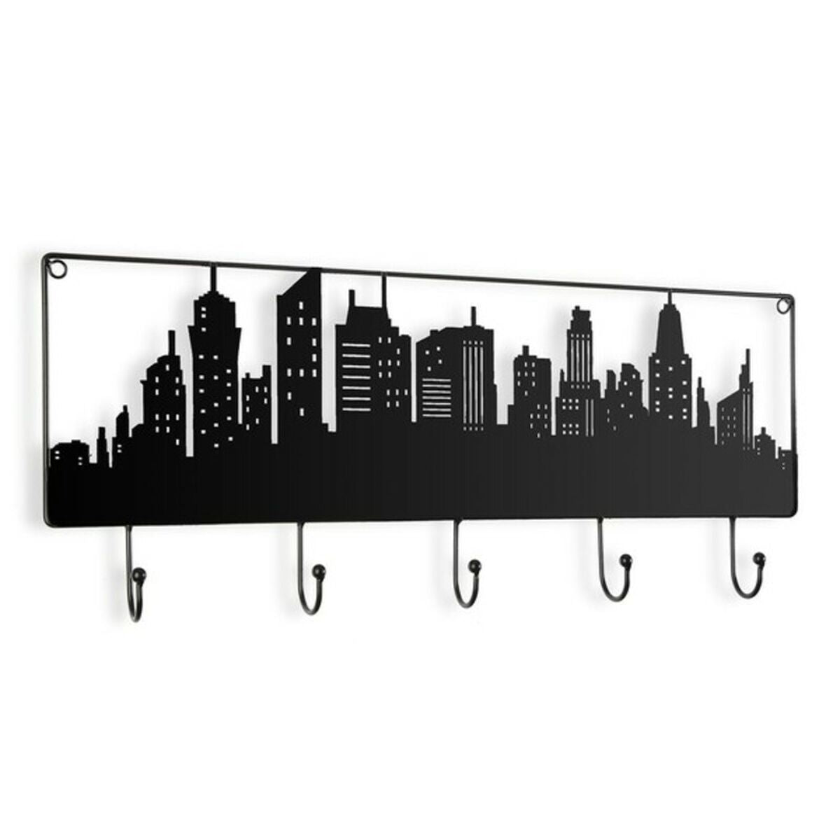 Bengaleiro de parede Metal (5 x 23,5 x 56,5 cm)