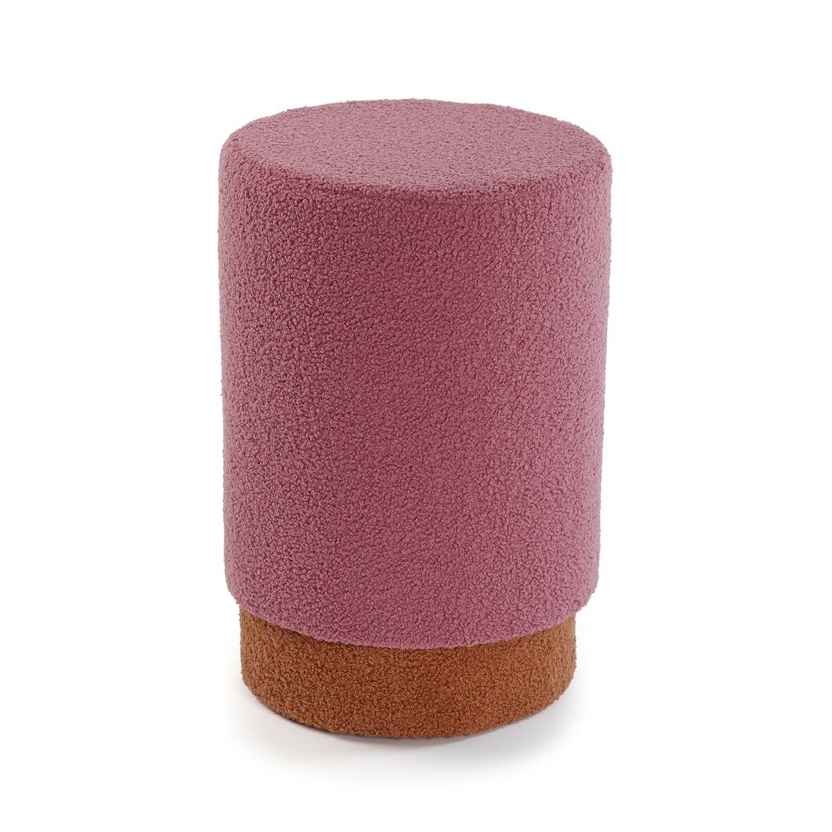 Banqueta Versa Cor de Rosa Madeira Têxtil 33 x 47 x 33 cm
