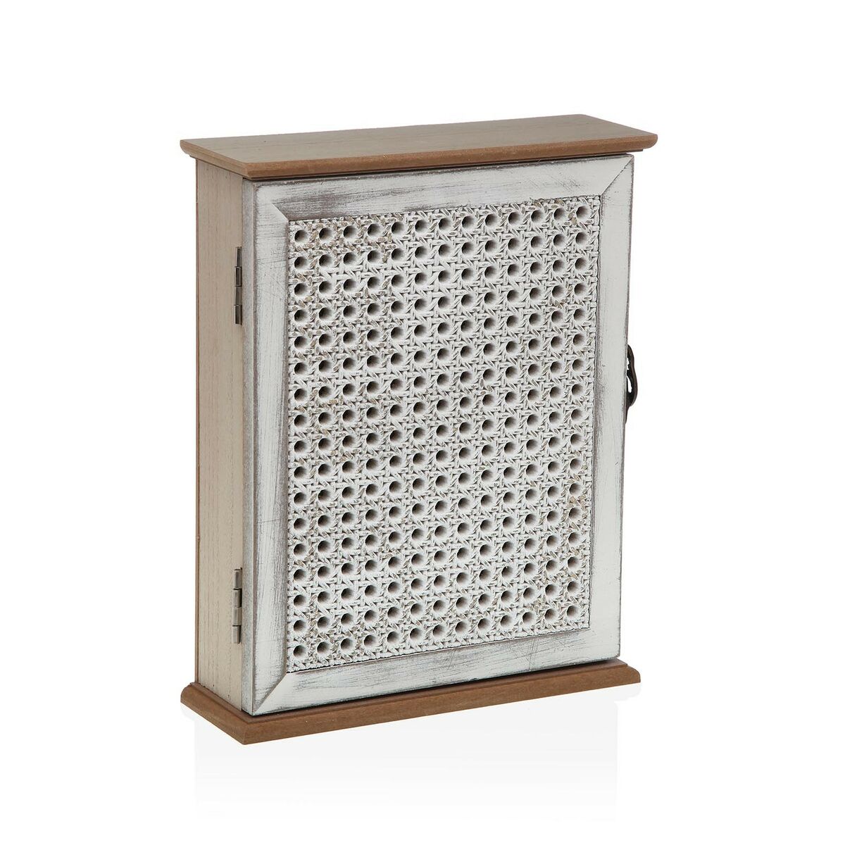 Armário para chaves Versa Branco Madeira MDF 7 x 27 x 21,5 cm