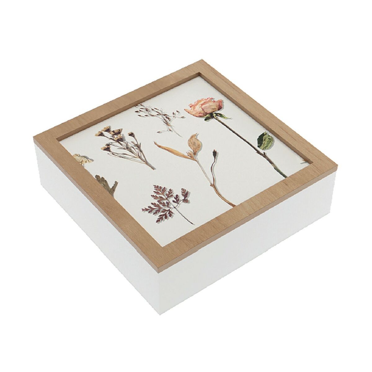 Caixa Decorativa Versa Madeira MDF Bloemen