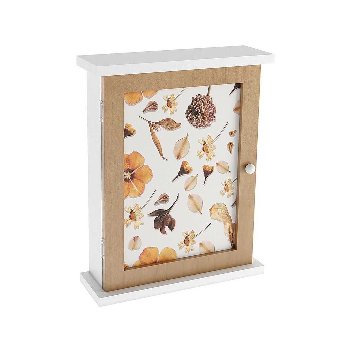 Armário para chaves Versa Pétalas Madeira MDF 6,5 x 26 x 20 cm