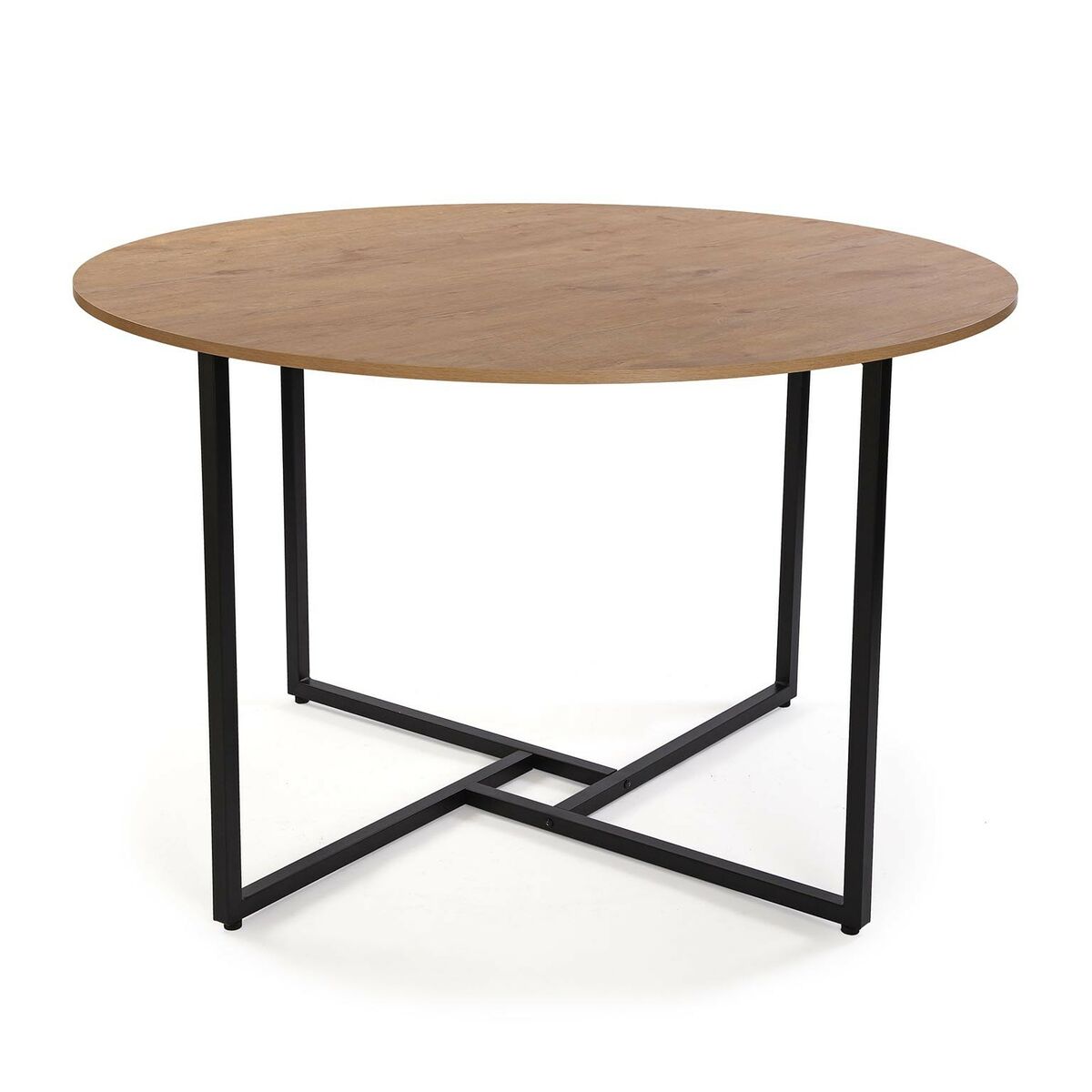 Mesa de Jantar Versa Beatriz PVC Metal Madeira MDF 120 x 76 x 120 cm