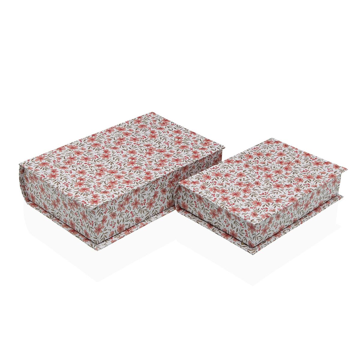 Caixa Decorativa Versa Tela Madeira MDF Livro Rosas
