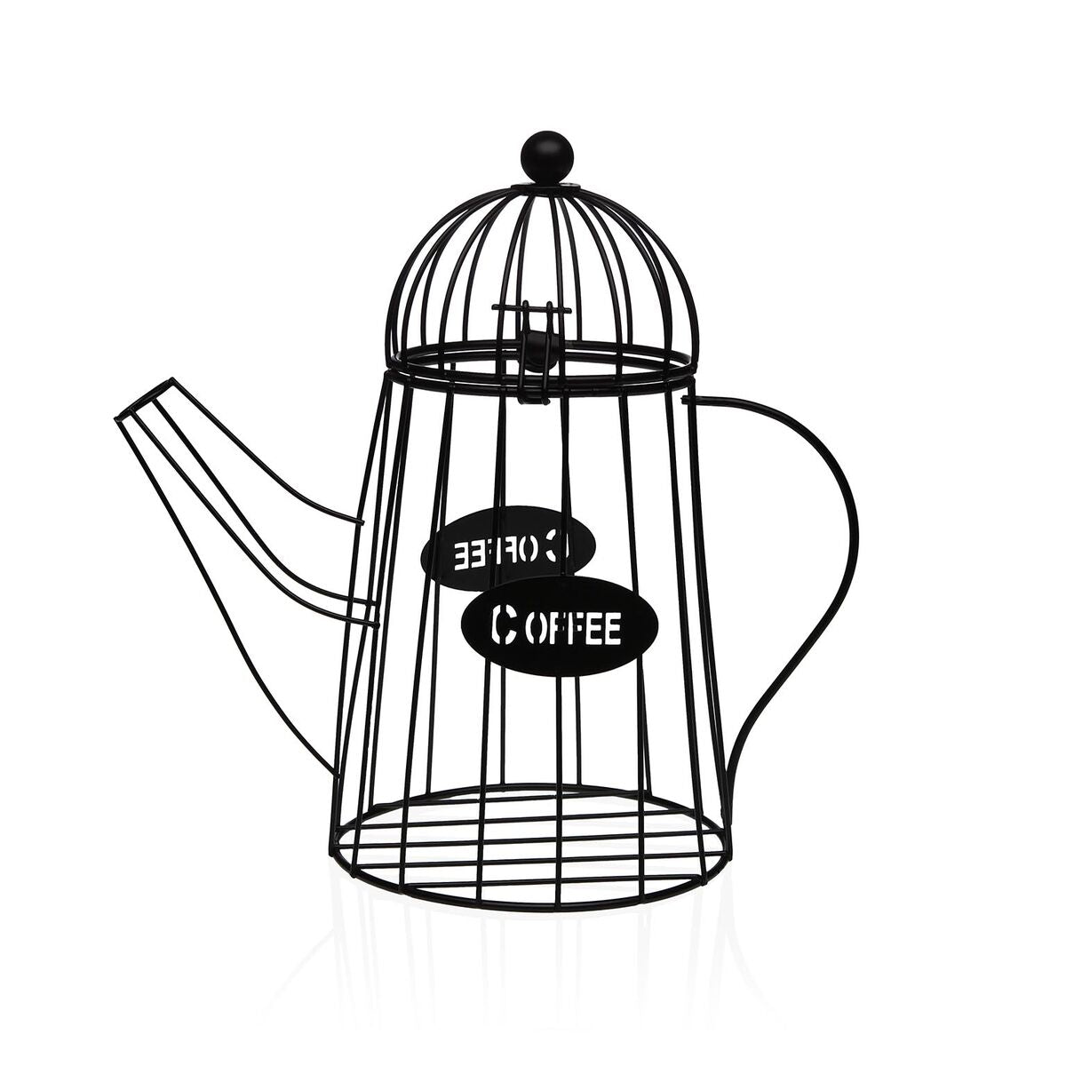Organizador de Cápsulas de Café Versa Metal 25,5 X 26 X 13 CM Bule