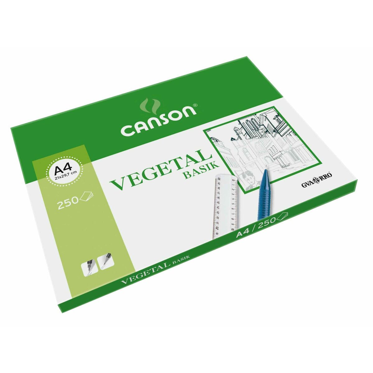 Papel vegetal Canson Basik A4 90 g/m² 210 x 297 mm