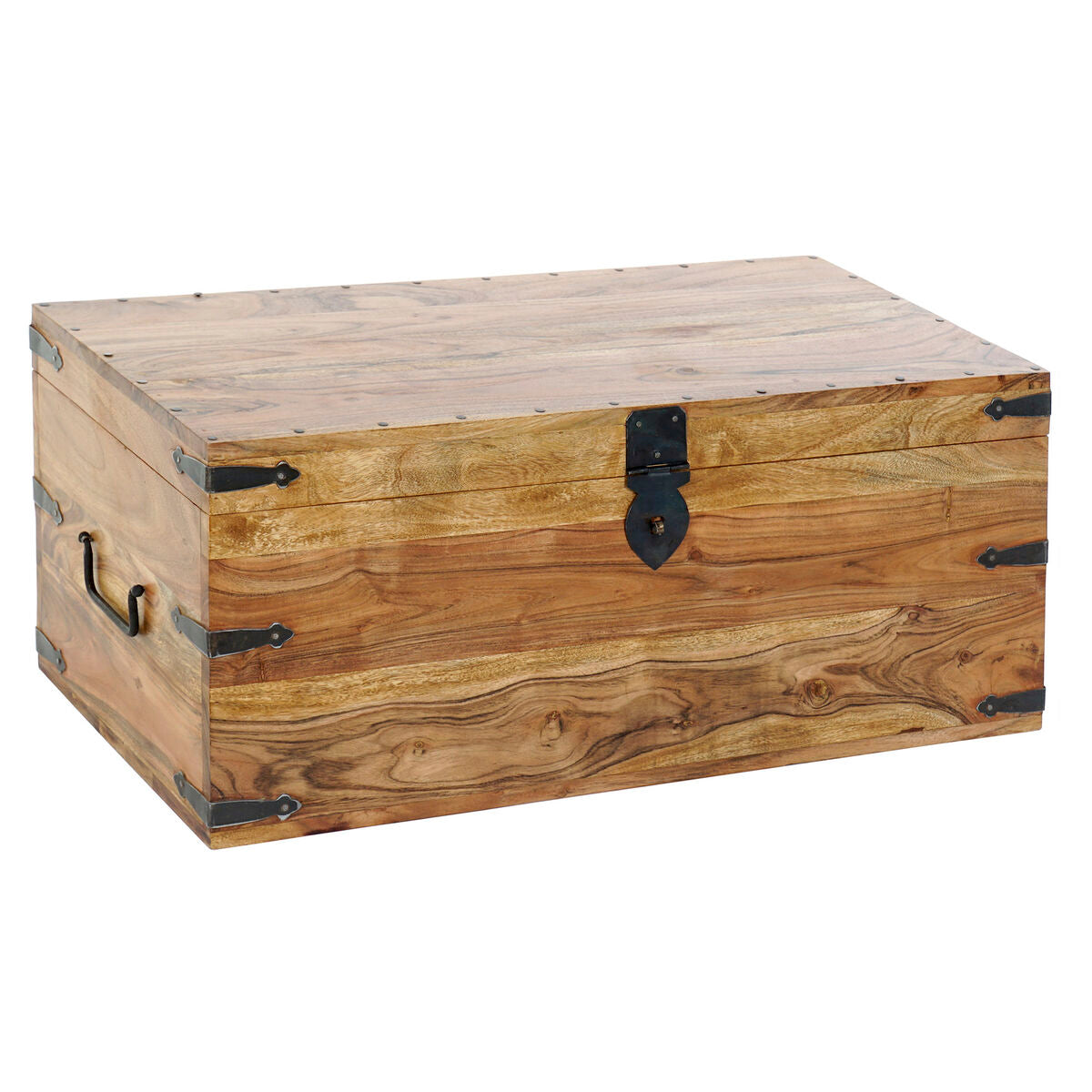 Baú DKD Home Decor Acácia 79 x 39 x 34 cm