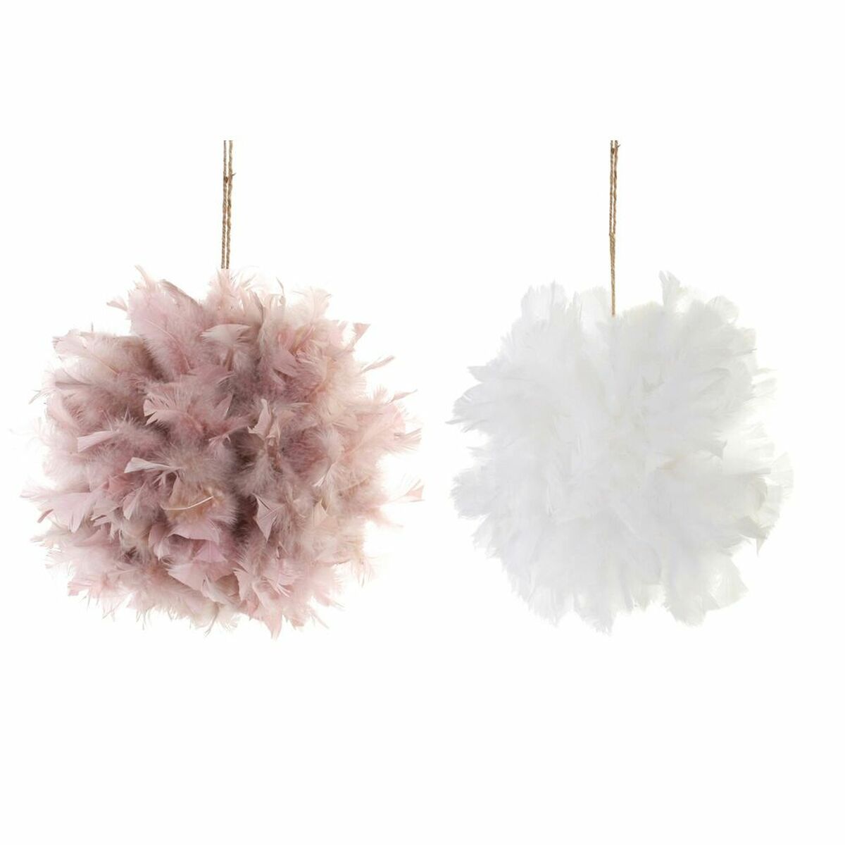 Adorno Natalício DKD Home Decor Espuma Pluma (40 x 40 x 40 cm) (2 pcs)