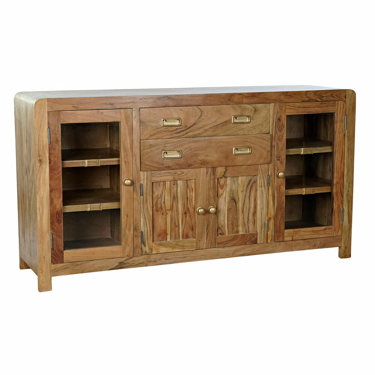 Aparador DKD Home Decor   Dourado Natural Acácia 150 x 40 x 81 cm