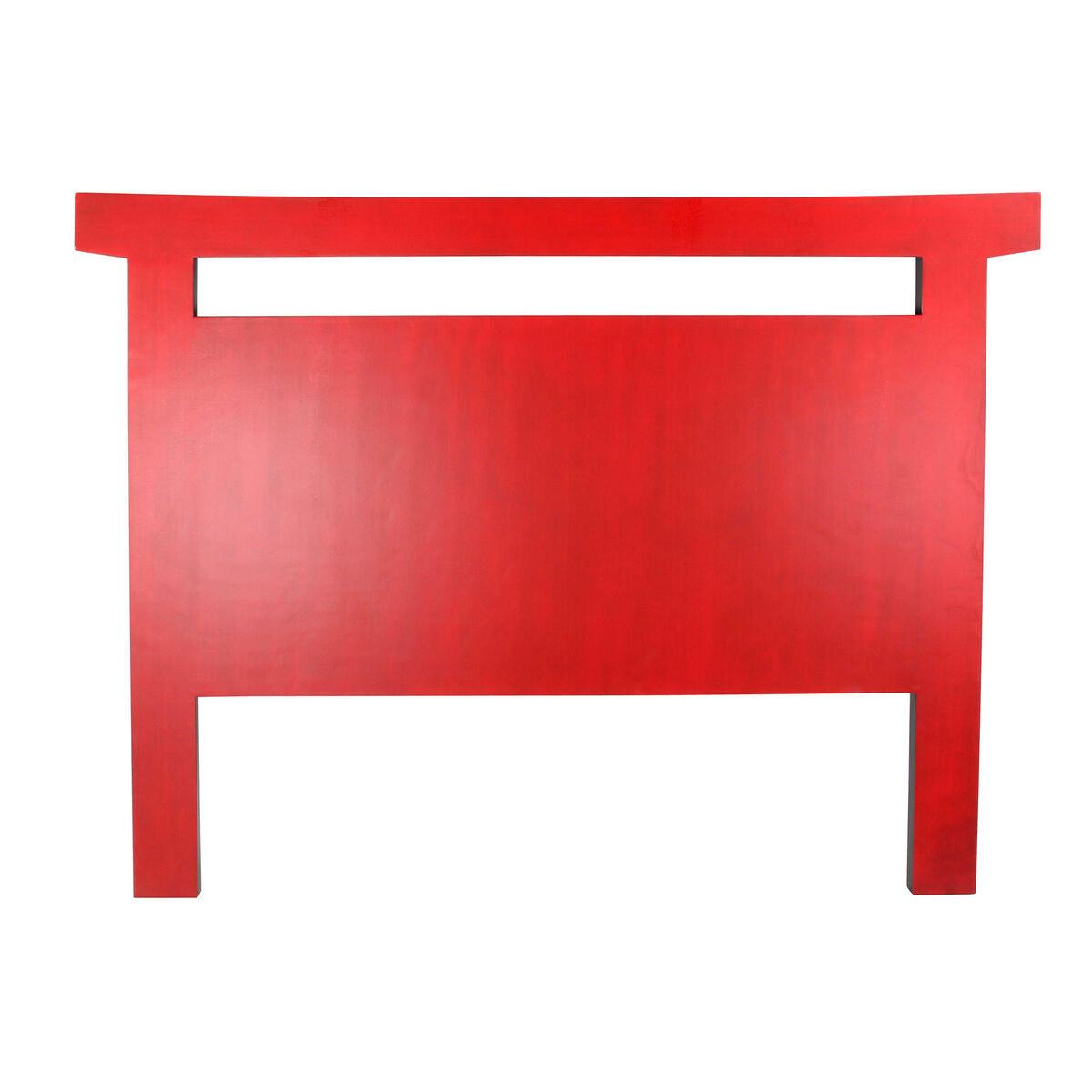 Cabeceira de Cama DKD Home Decor Preto Vermelho Madeira Abeto Madeira MDF 160 x 4 x 120 cm