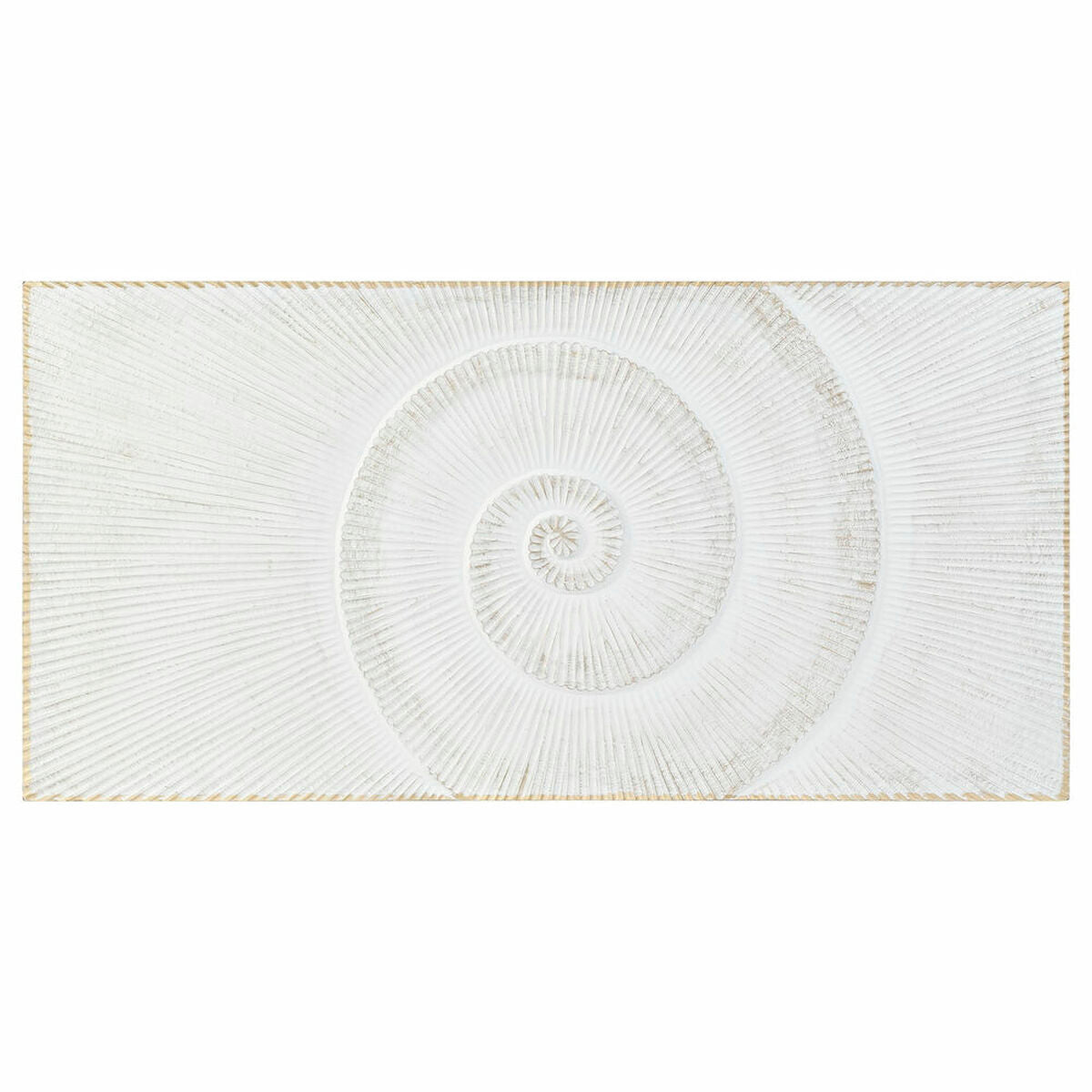 Cabeceira de Cama DKD Home Decor 160 x 3,5 x 80 cm Dourado Branco Madeira MDF