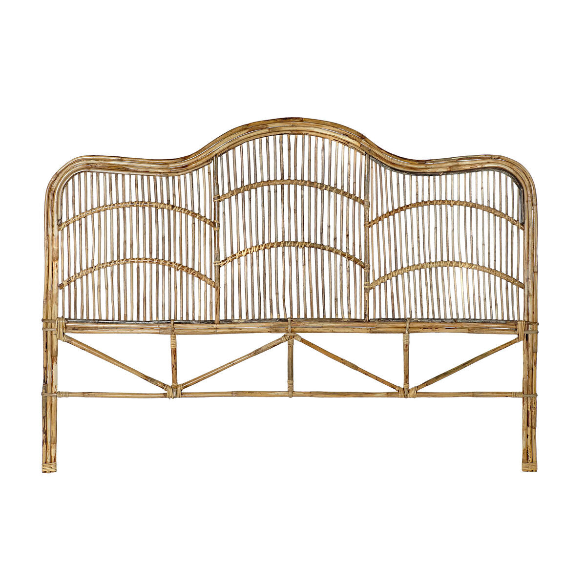 Cabeceira de Cama DKD Home Decor Branco Natural 178 x 4 x 128 cm