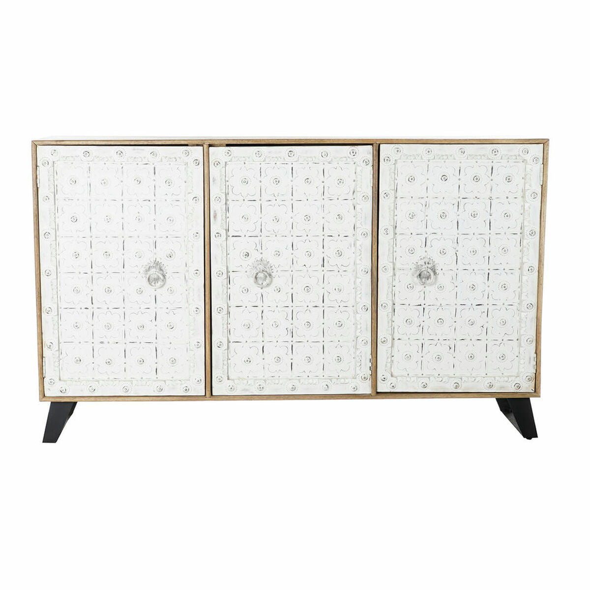 Aparador DKD Home Decor   Branco Natural Madeira de mangueira 165 x 45 x 100 cm
