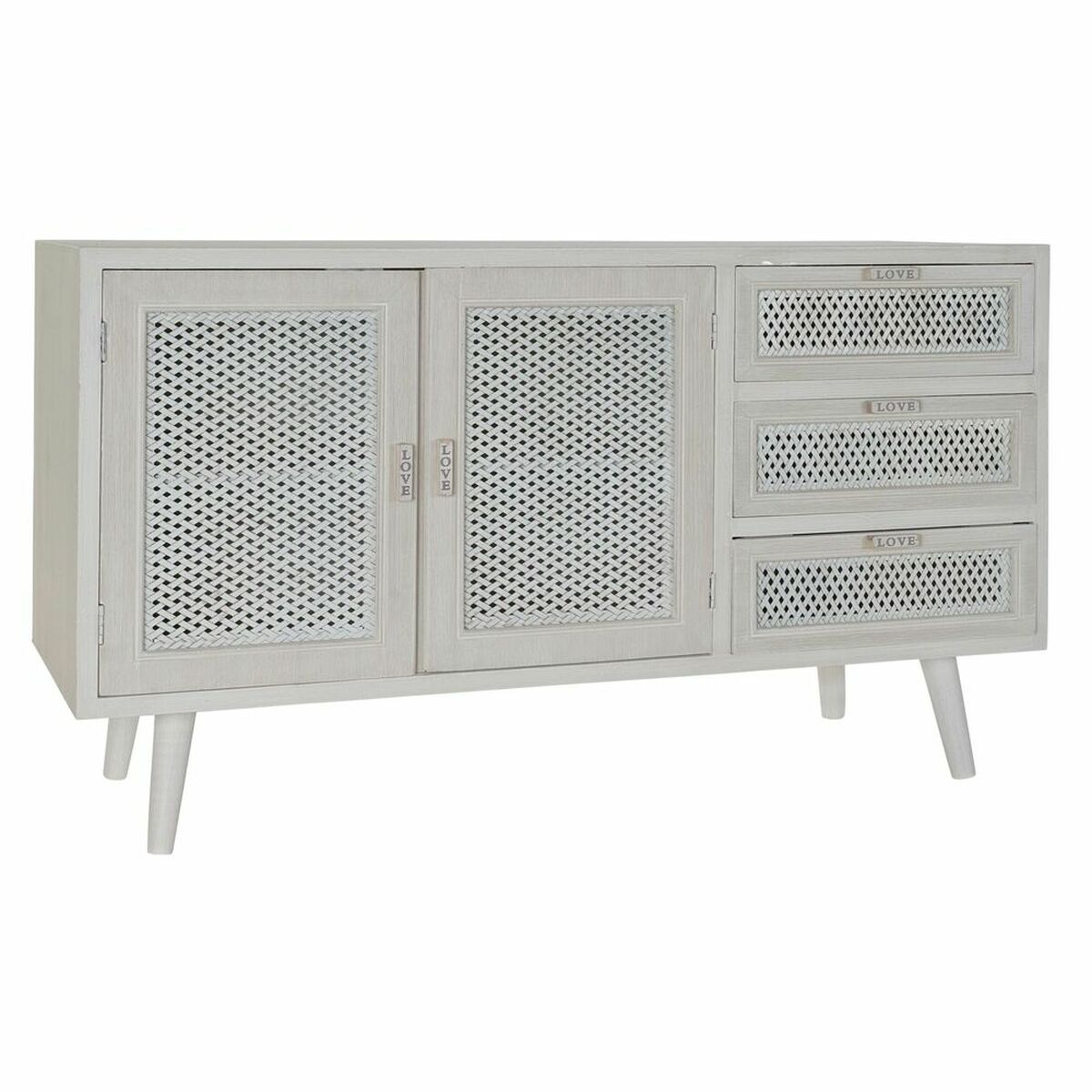 Aparador DKD Home Decor   Branco Madeira Madeira MDF 110 x 41 x 64 cm