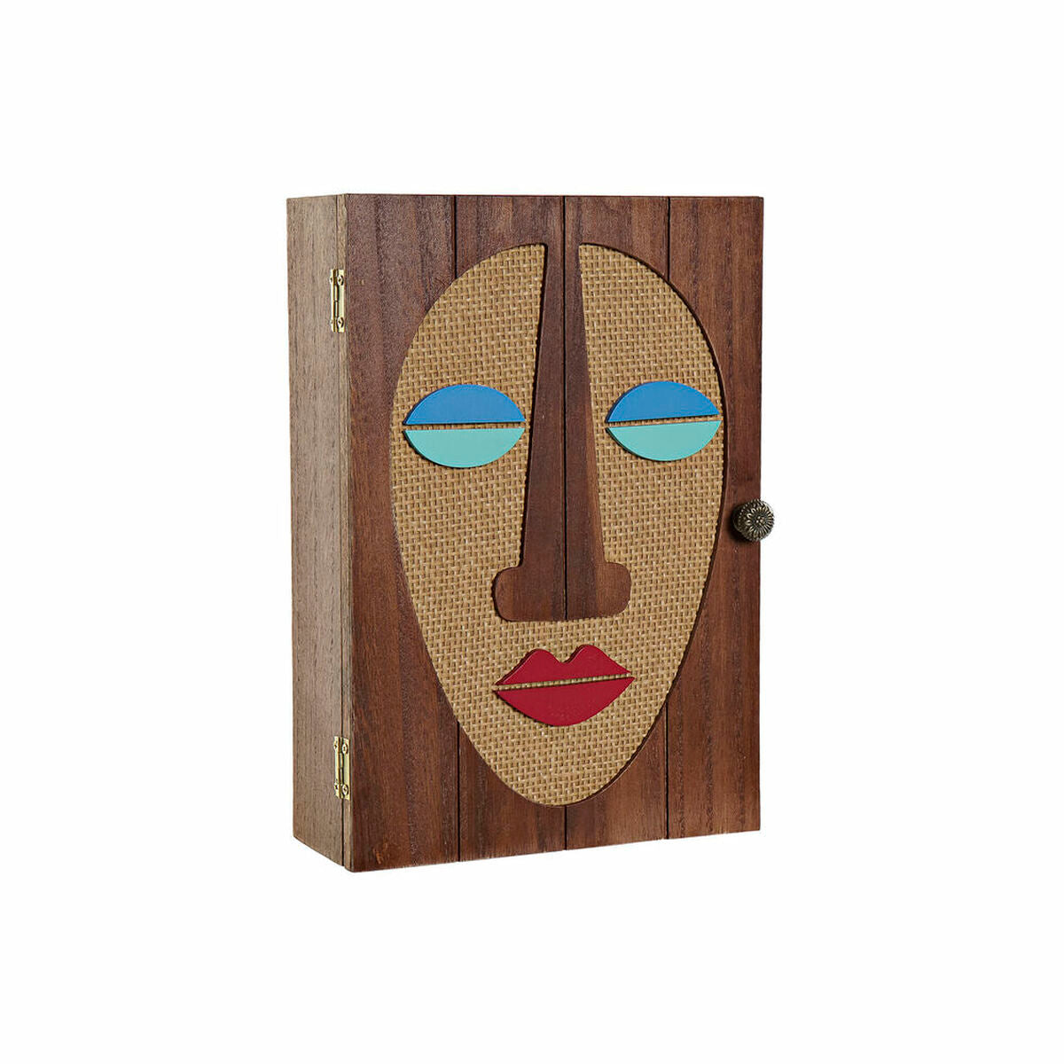 Caixa Decorativa DKD Home Decor Moderno Madeira MDF (18 x 7 x 26 cm)