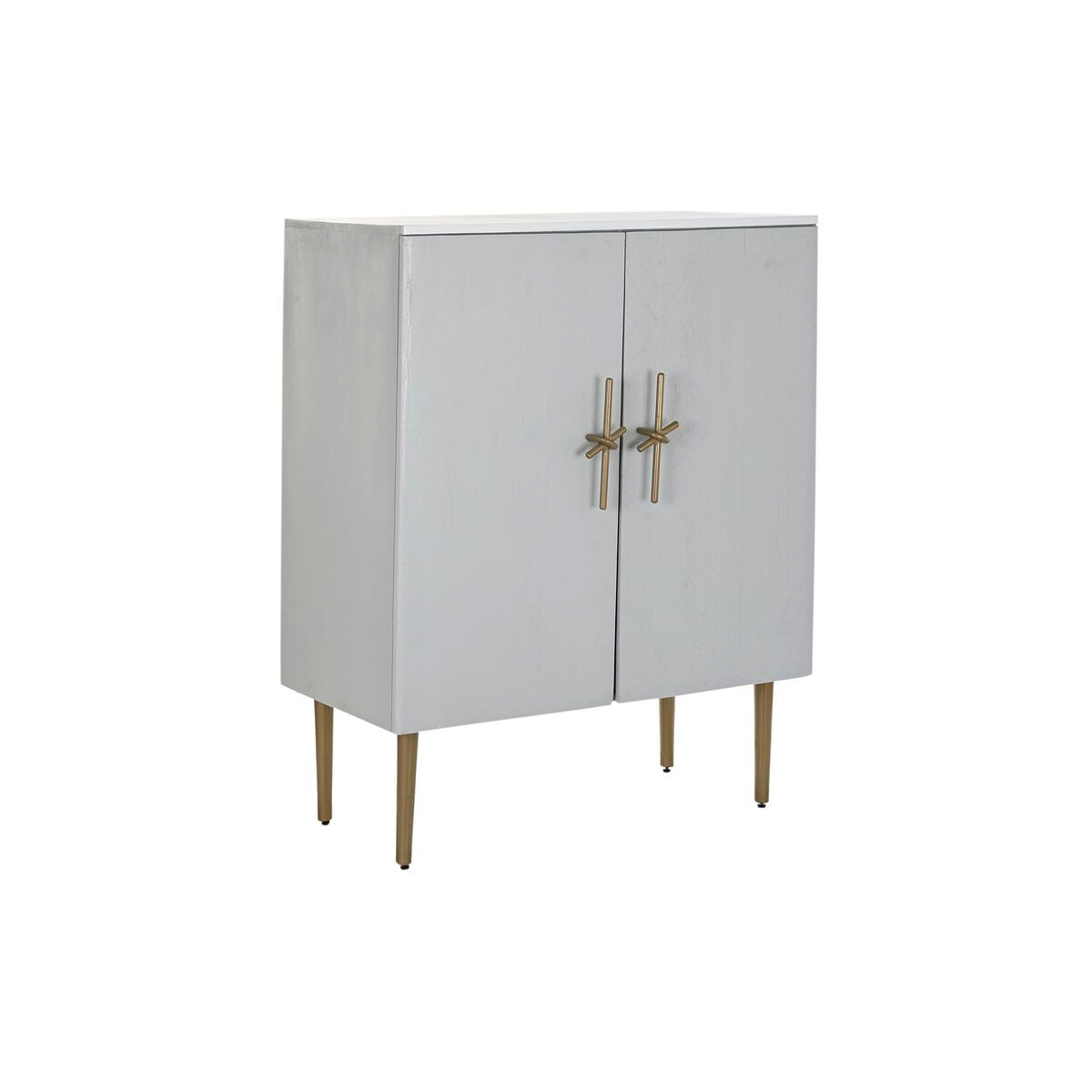 Armário DKD Home Decor Branco Dourado Ferro Madeira de mangueira 85 x 45 x 110 cm BAR