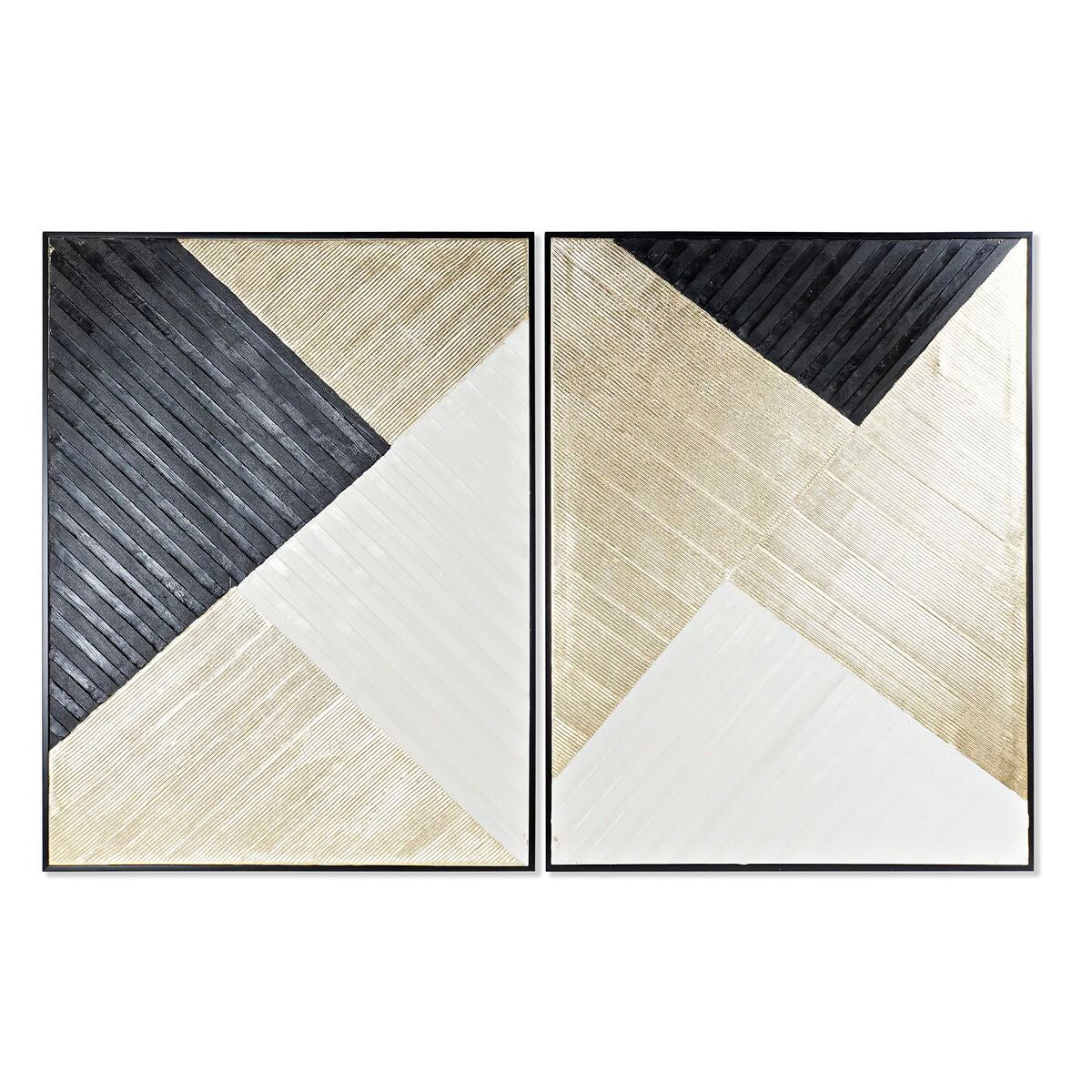 Tela DKD Home Decor Moderno Geométrico (93 x 3,5 x 123 cm) (2 Unidades)
