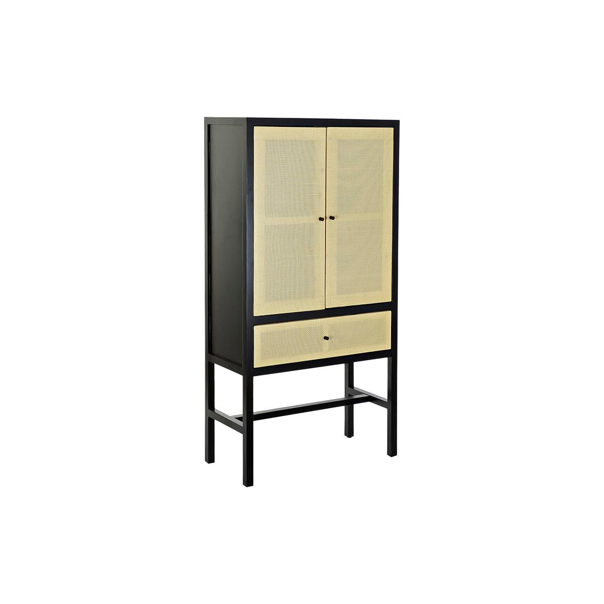 Armário DKD Home Decor 80 x 38 x 160 cm Abeto Natural Preto