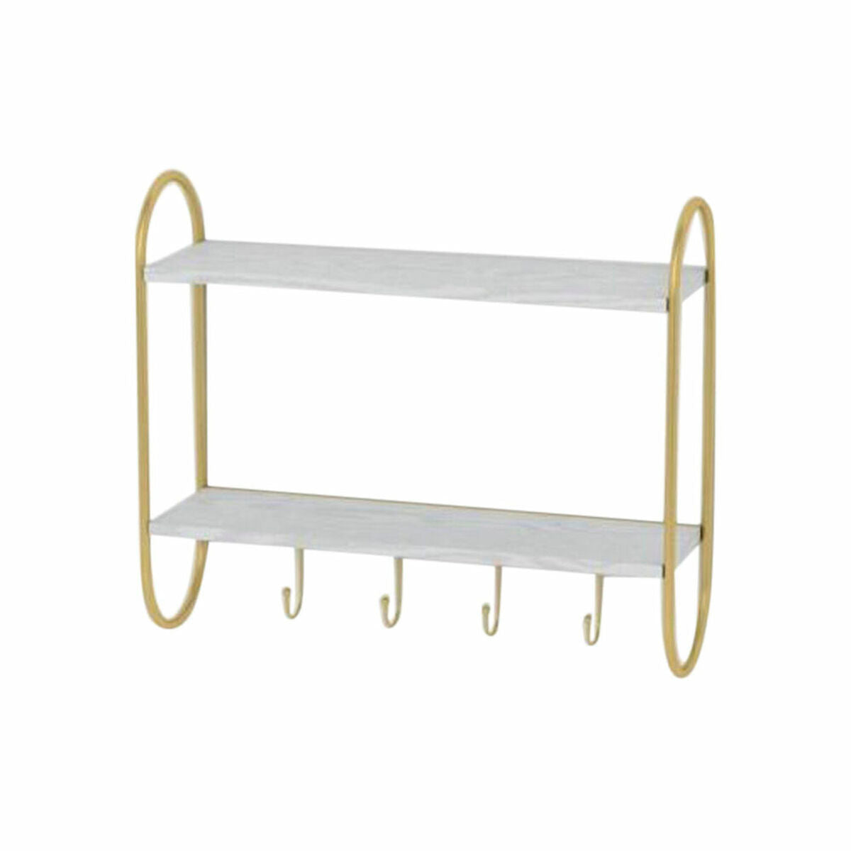Bengaleiro de parede DKD Home Decor Metal MDF Glam (50 x 15 x 43 cm)