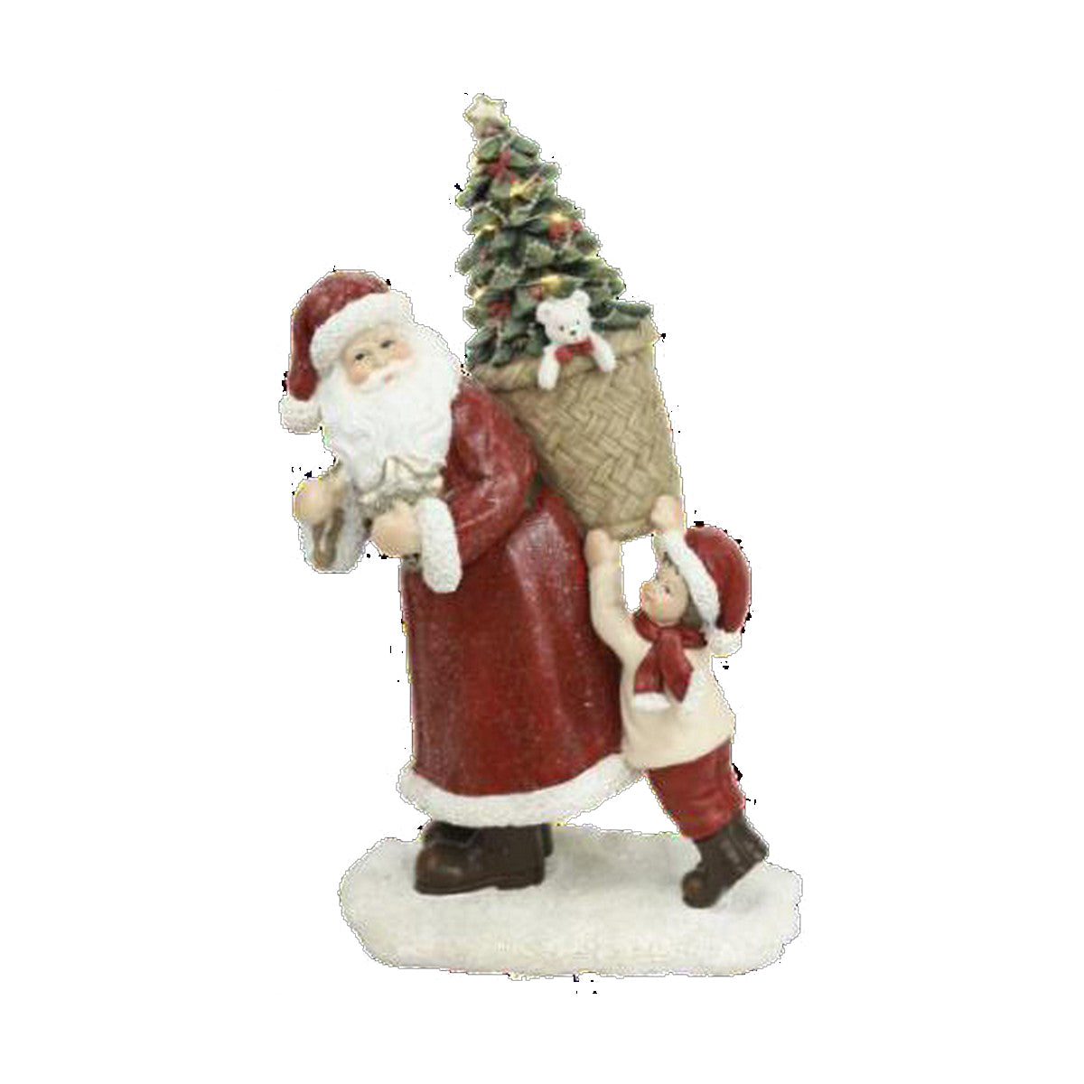 Adorno Natalício DKD Home Decor Resina Pai Natal (2 Unidades) (12 x 9 x 19 cm)