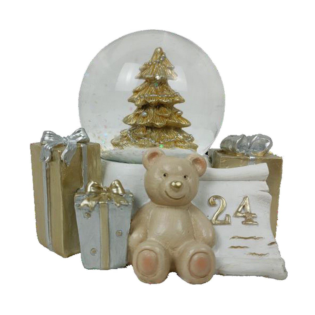 Adorno Natalício DKD Home Decor Resina Urso (11 x 9 x 9 cm) (2 Unidades)