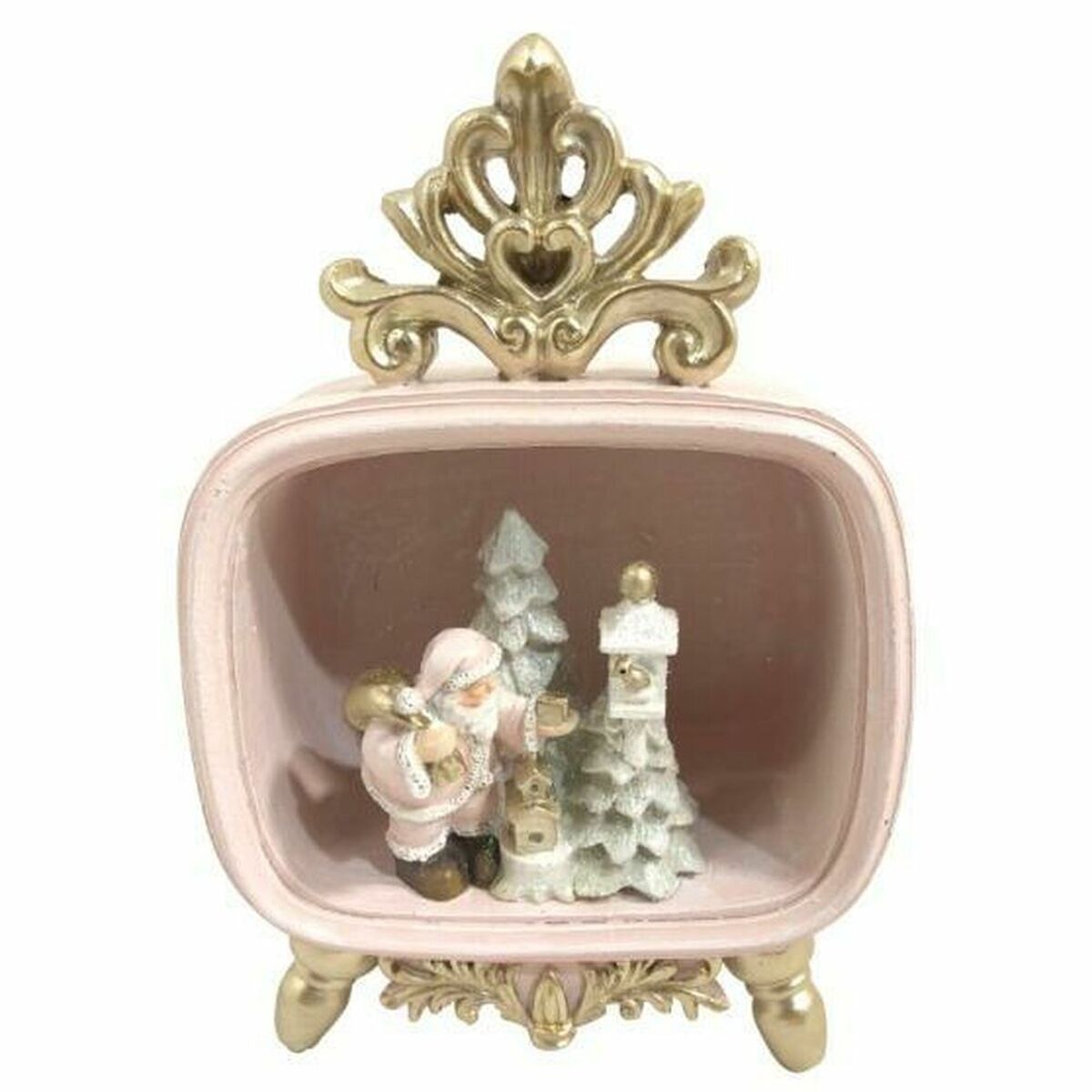 Adorno Natalício DKD Home Decor Resina (10 x 5,5 x 13 cm) (4 Unidades)
