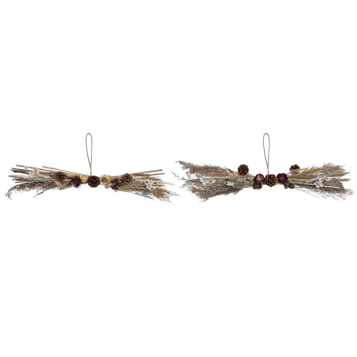 Adorno Natalício DKD Home Decor Flor (60 x 15 x 8 cm) (2 Unidades)