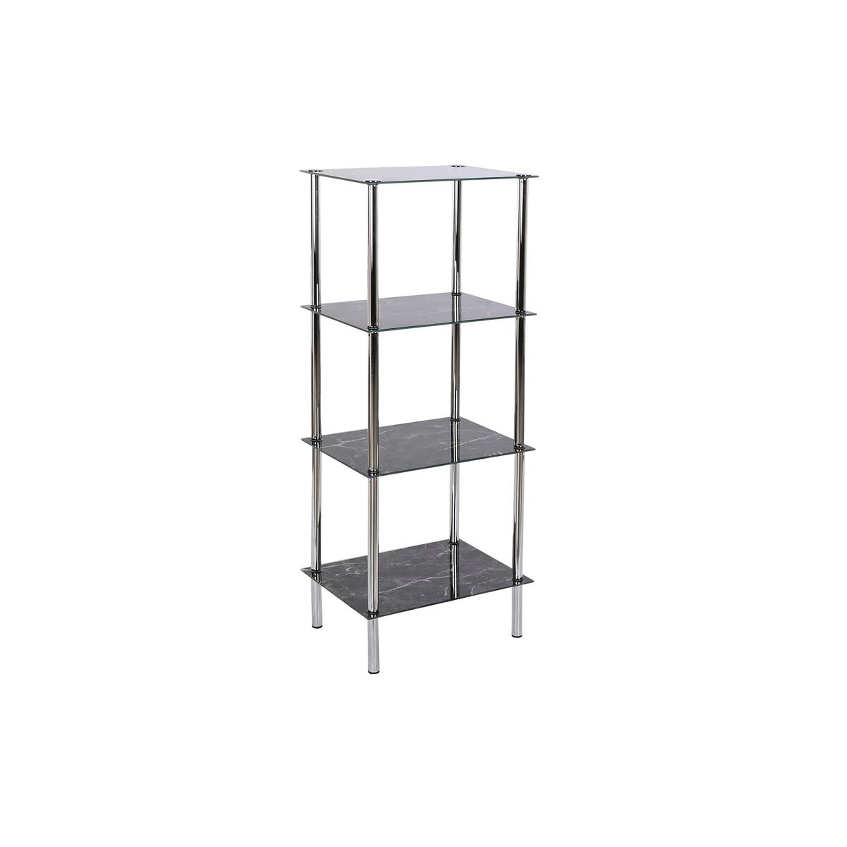 Prateleira de Casa de Banho DKD Home Decor Cristal Aço (40 x 30 x 105 cm)