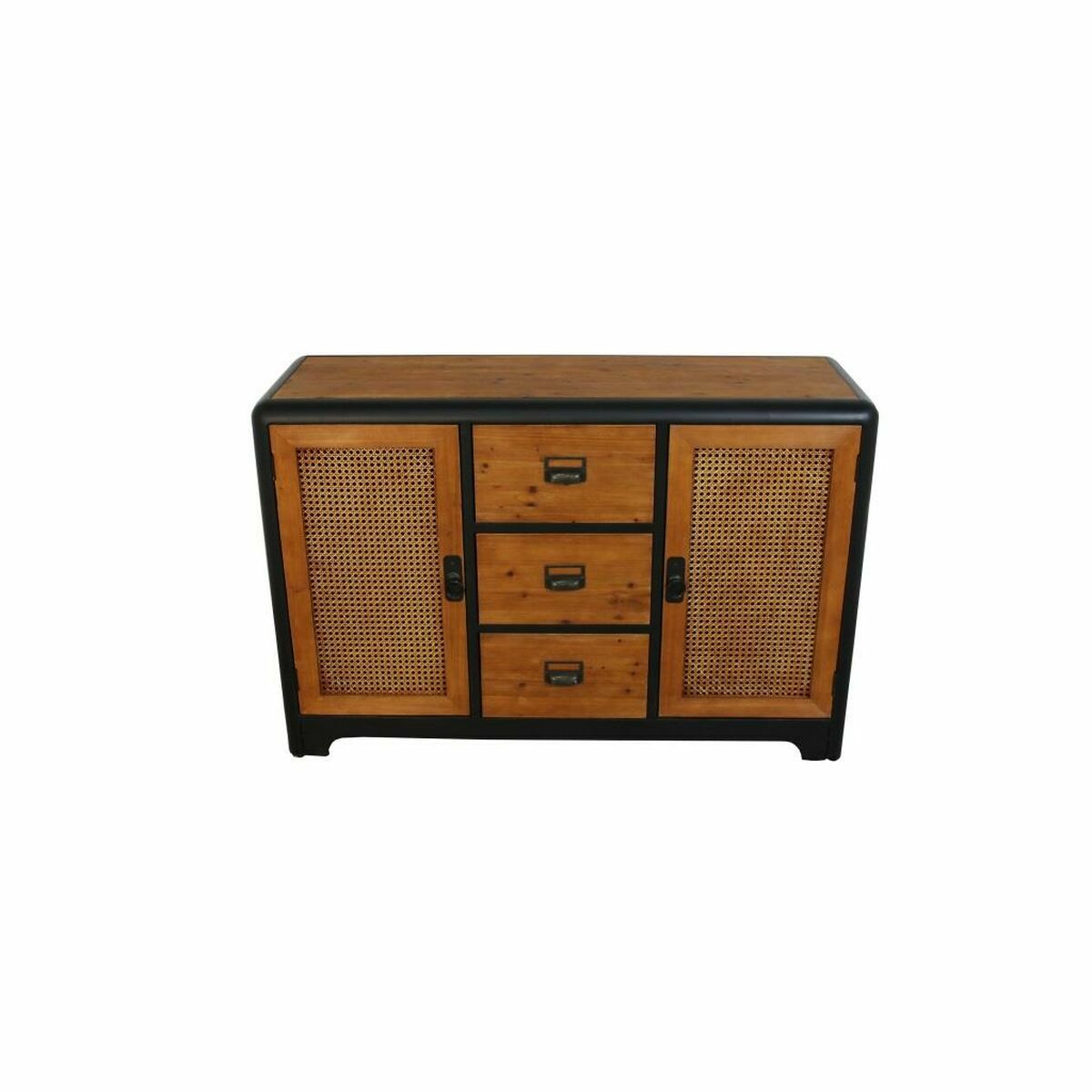Aparador DKD Home Decor Catanho escuro Cinzento escuro Metal Abeto 120 x 40 x 79 cm