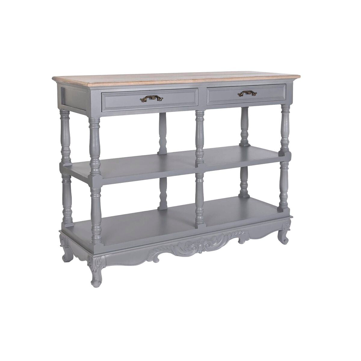 Aparador DKD Home Decor Cinzento Natural Madeira de paulónia Madeira MDF 117 x 39 x 89 cm