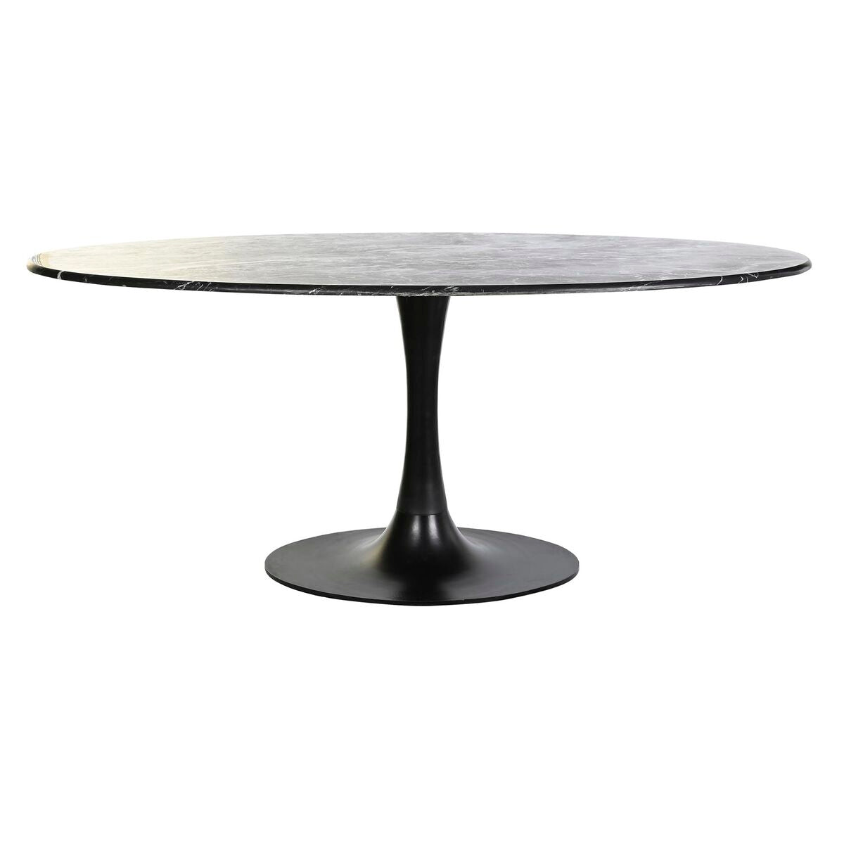 Mesa de Jantar DKD Home Decor Preto Metal Mármore 180 x 100 x 76 cm
