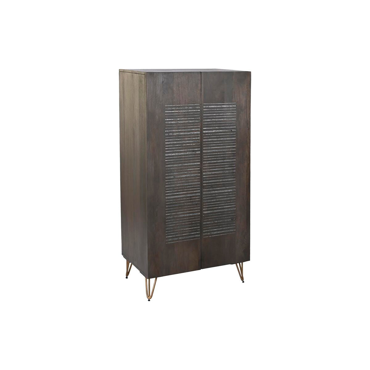 Armário DKD Home Decor Castanho Metal Madeira de mangueira 70 x 45 x 142 cm