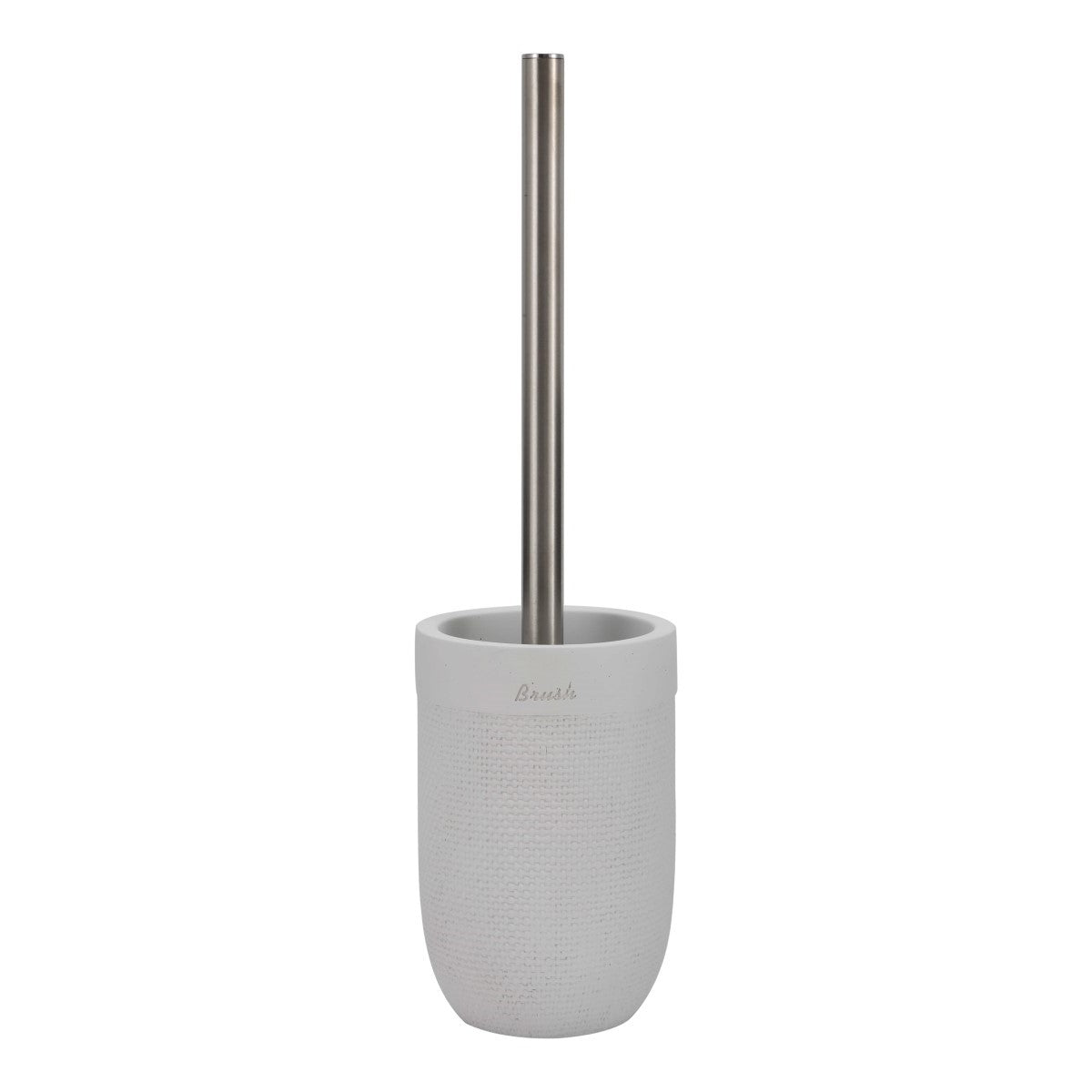 Piaçaba DKD Home Decor 10 x 10 x 37 cm Cimento Aço inoxidável Branco