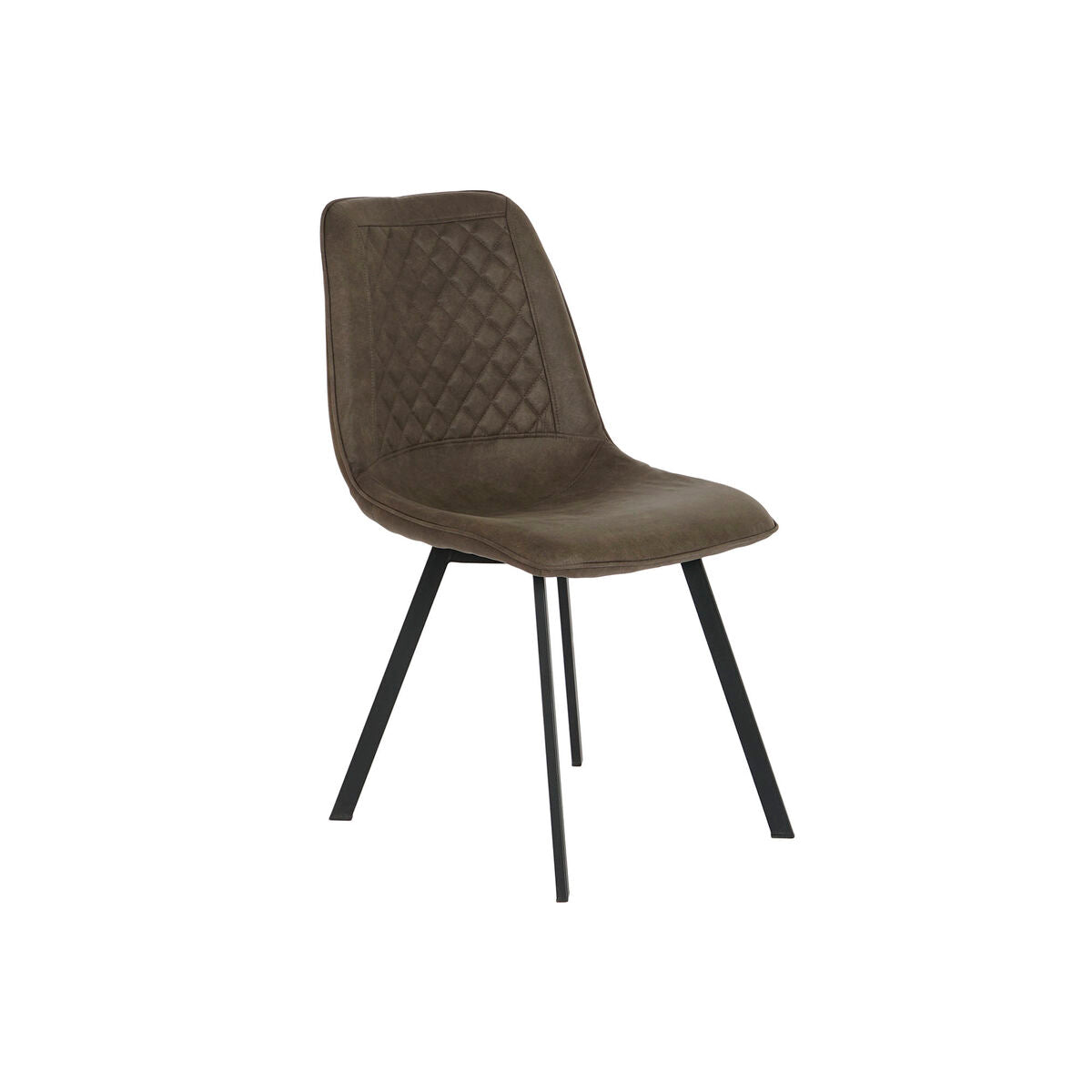 Cadeira DKD Home Decor Preto Cinzento Metal Poliuretano 63 x 49 x 85 cm 49 x 59 x 87 cm