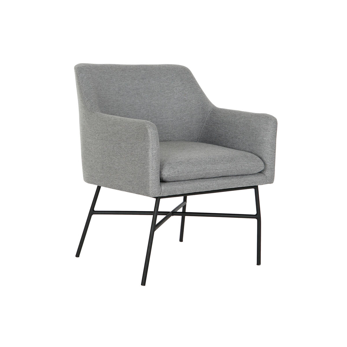 Cadeira DKD Home Decor Cinzento 59,5 x 60,5 x 78 cm