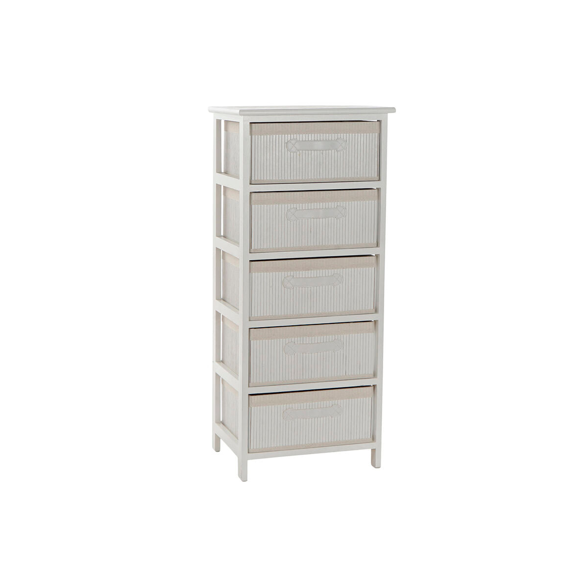Cómoda DKD Home Decor Branco Bambu Madeira de paulónia 42 x 32 x 98 cm