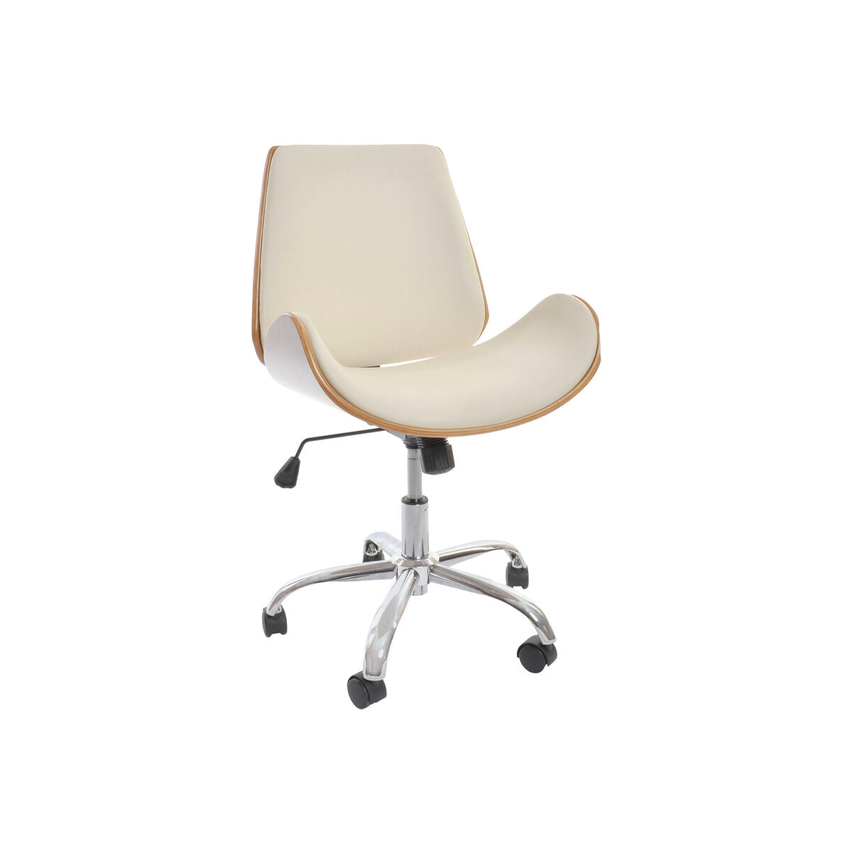 Cadeira DKD Home Decor Castanho Creme Prateado 52 x 58,5 x 98 cm