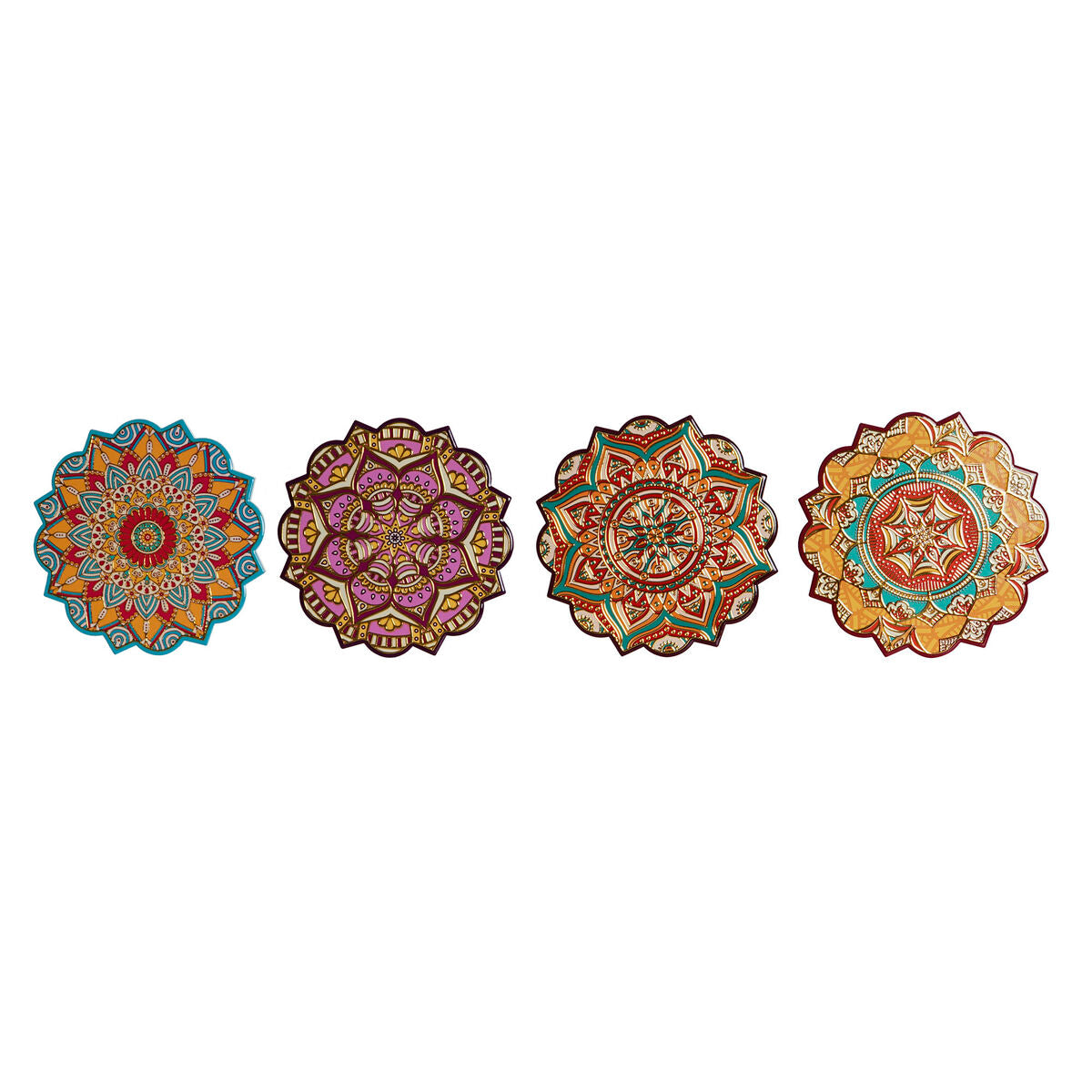 Individuais Home ESPRIT Cortiça Dolomite 20 x 20 x 1 cm (4 Unidades)