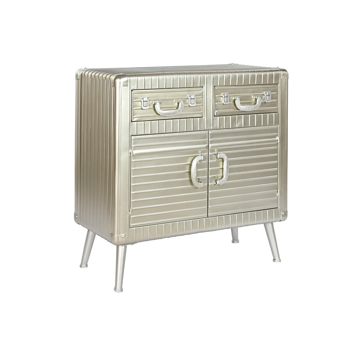 Aparador Home ESPRIT Prateado Metal Madeira MDF 80 x 39 x 82 cm
